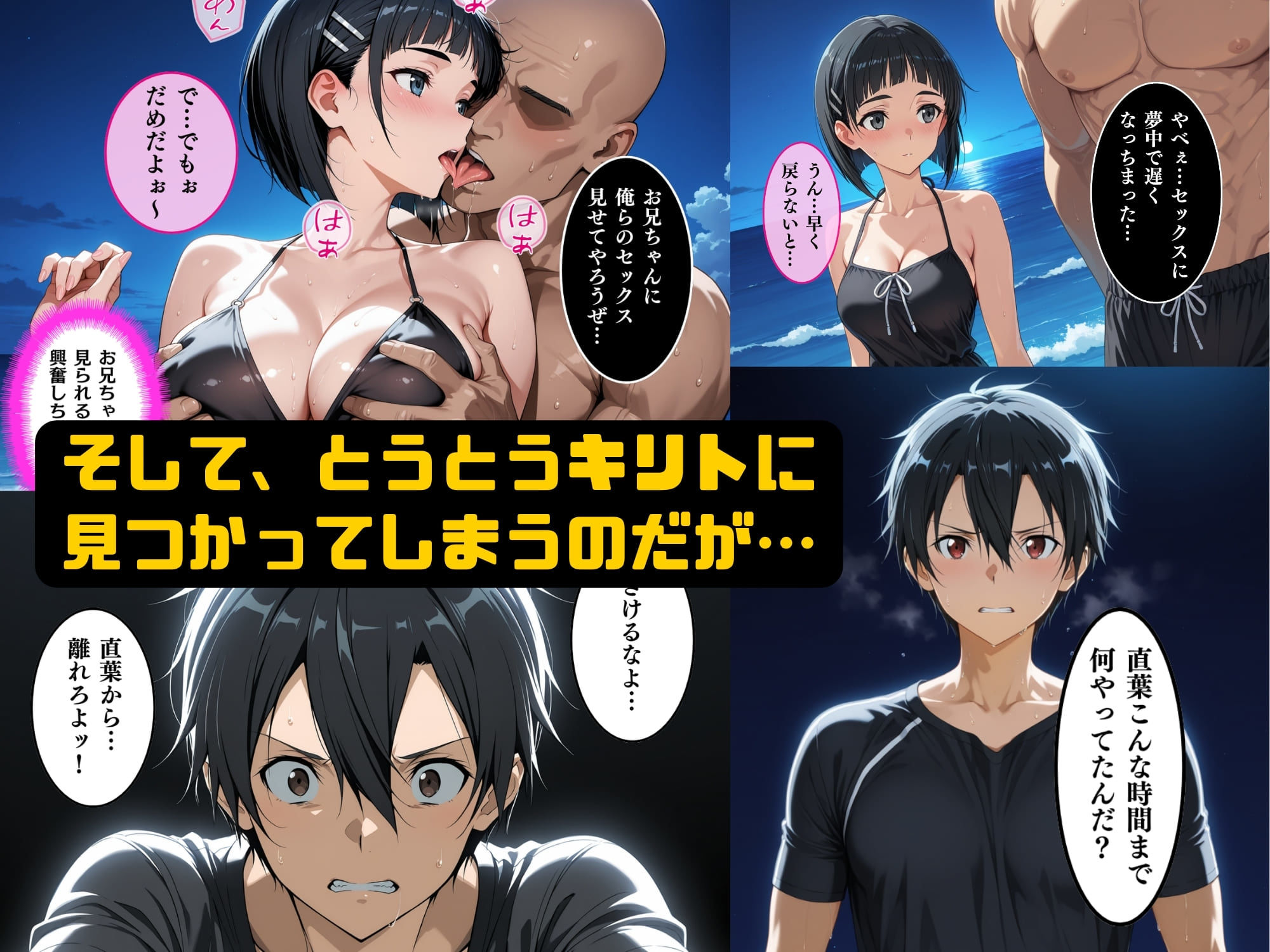 直葉の絶頂性奴●へM覚醒、夏の海でレ○プされメス堕ちする サンプル画像9