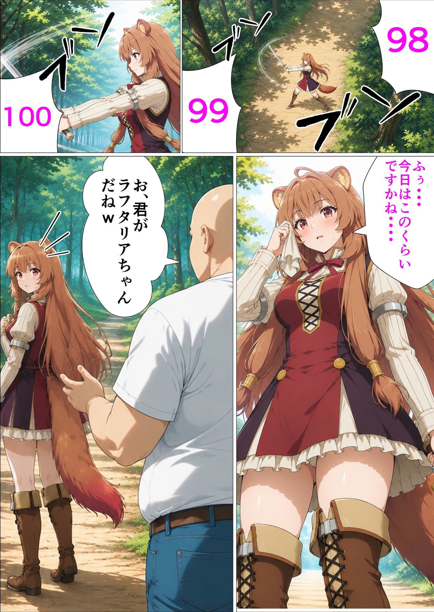 盾の勇者といじられた彼女たち サンプル画像1