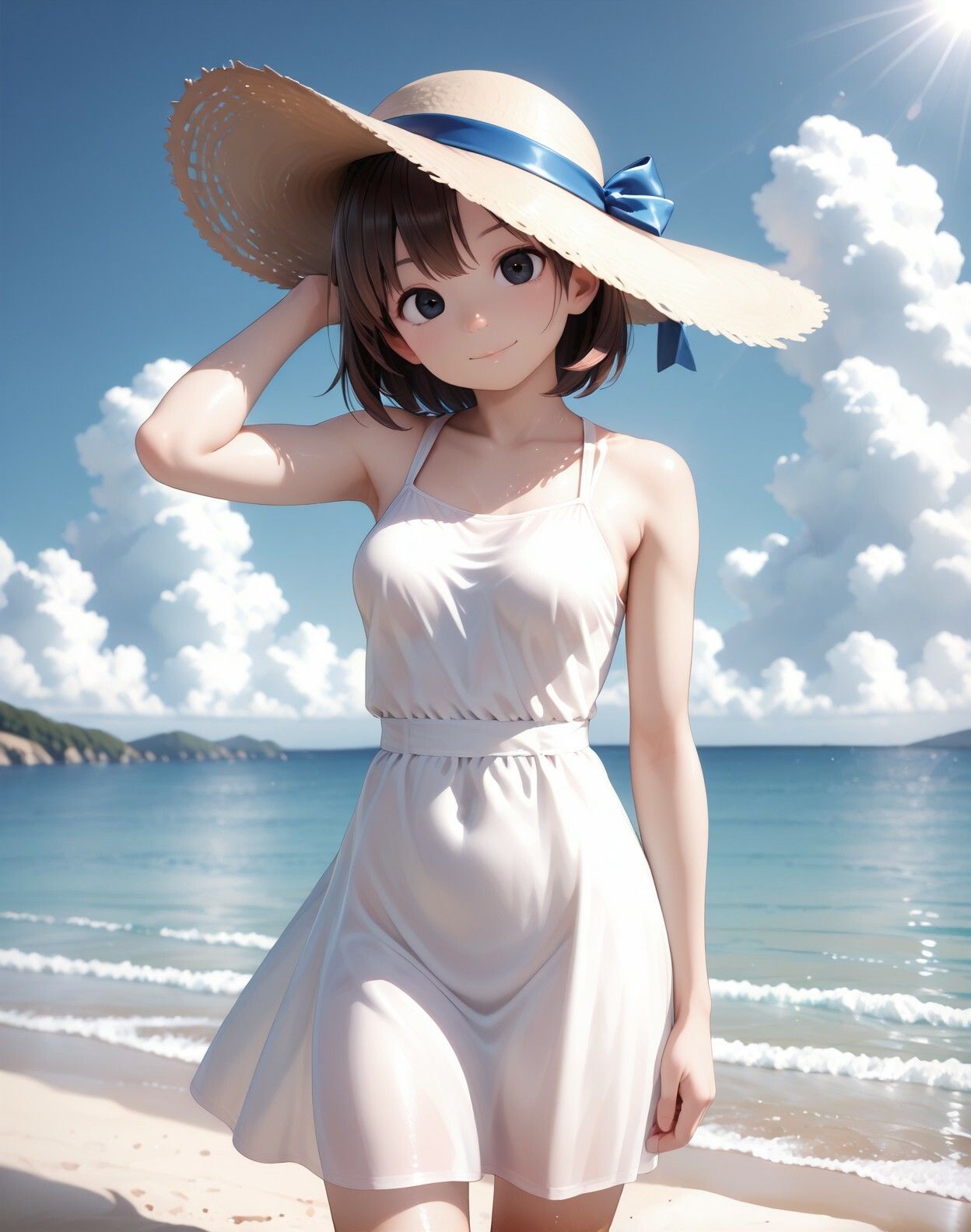 真夏の思い出。百人の男性に射精されたい サンプル画像1