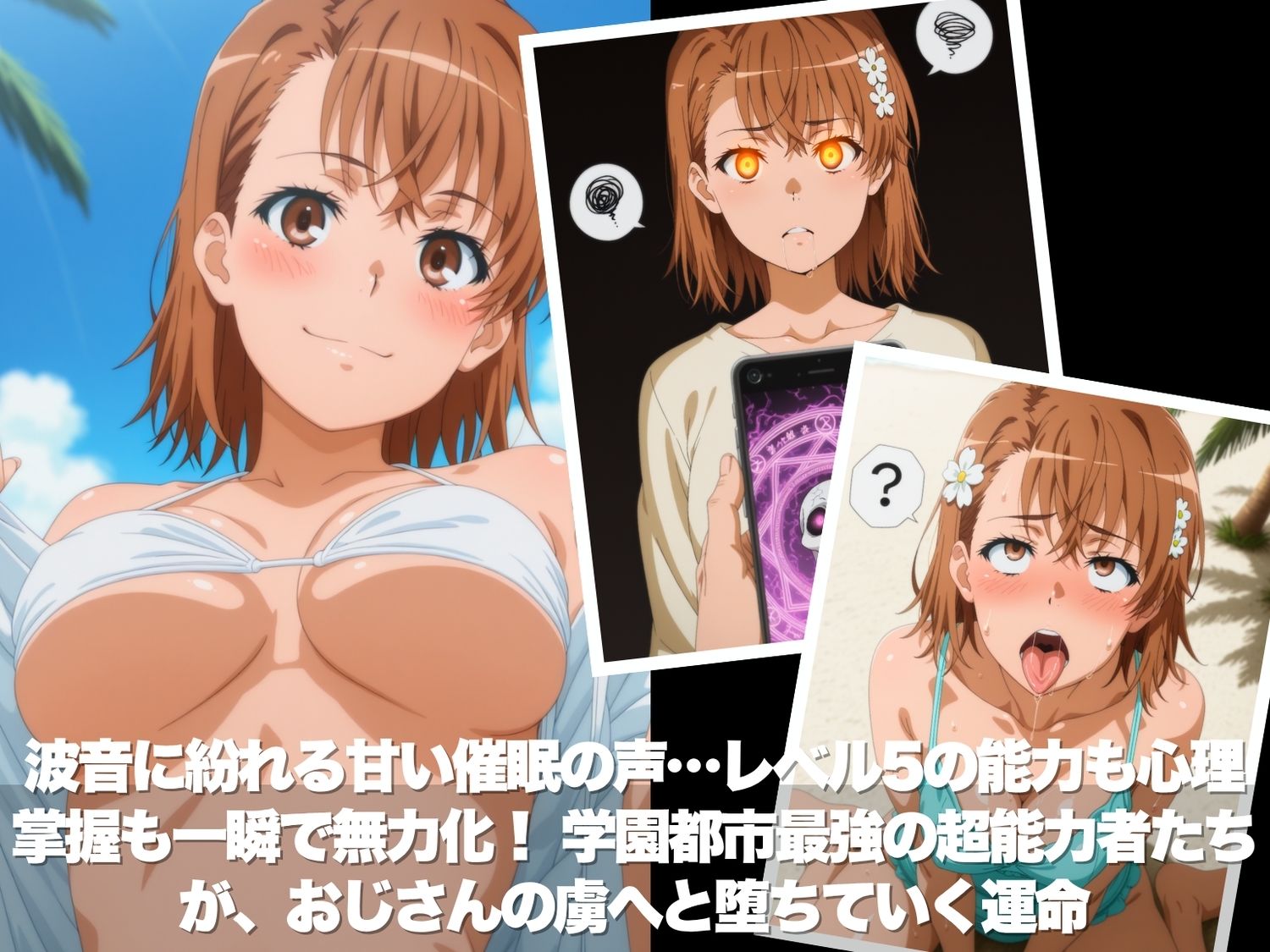 真夏の海辺で堕ちて  〜おじさんの虜になって妊娠するまで〜  とある科学●超電磁砲 編 サンプル画像2