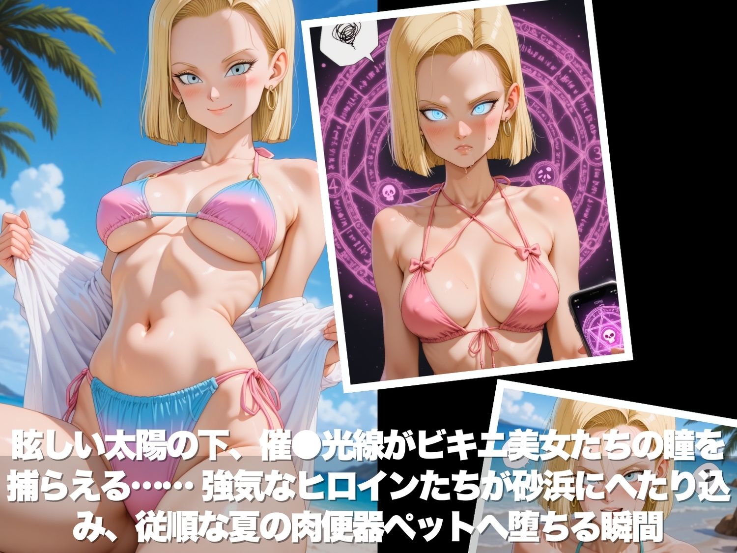 真夏の海辺で堕ちて  〜おじさんの虜になって妊娠するまで〜  ドラゴ●ボール 編 サンプル画像2