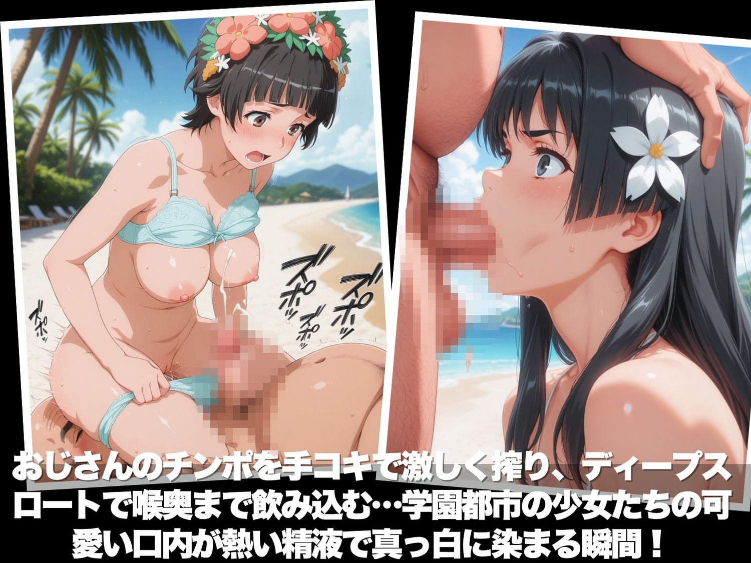 真夏の海辺で堕ちて  〜おじさんの虜になって妊娠するまで〜  とある科学●超電磁砲 編 サンプル画像4