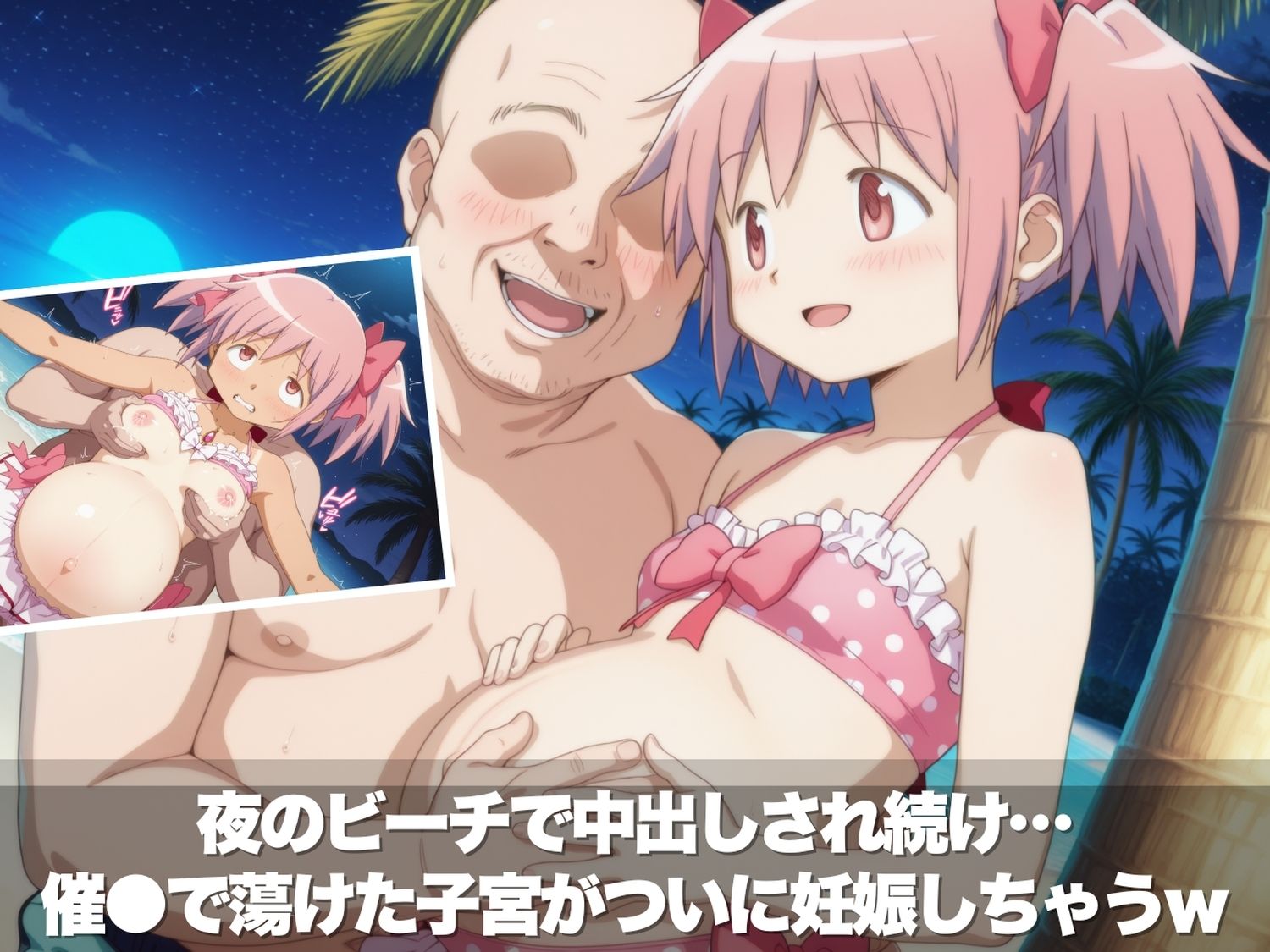 真夏の淫夢ビーチ  魔●少女ま●か★マ●カ編 サンプル画像10