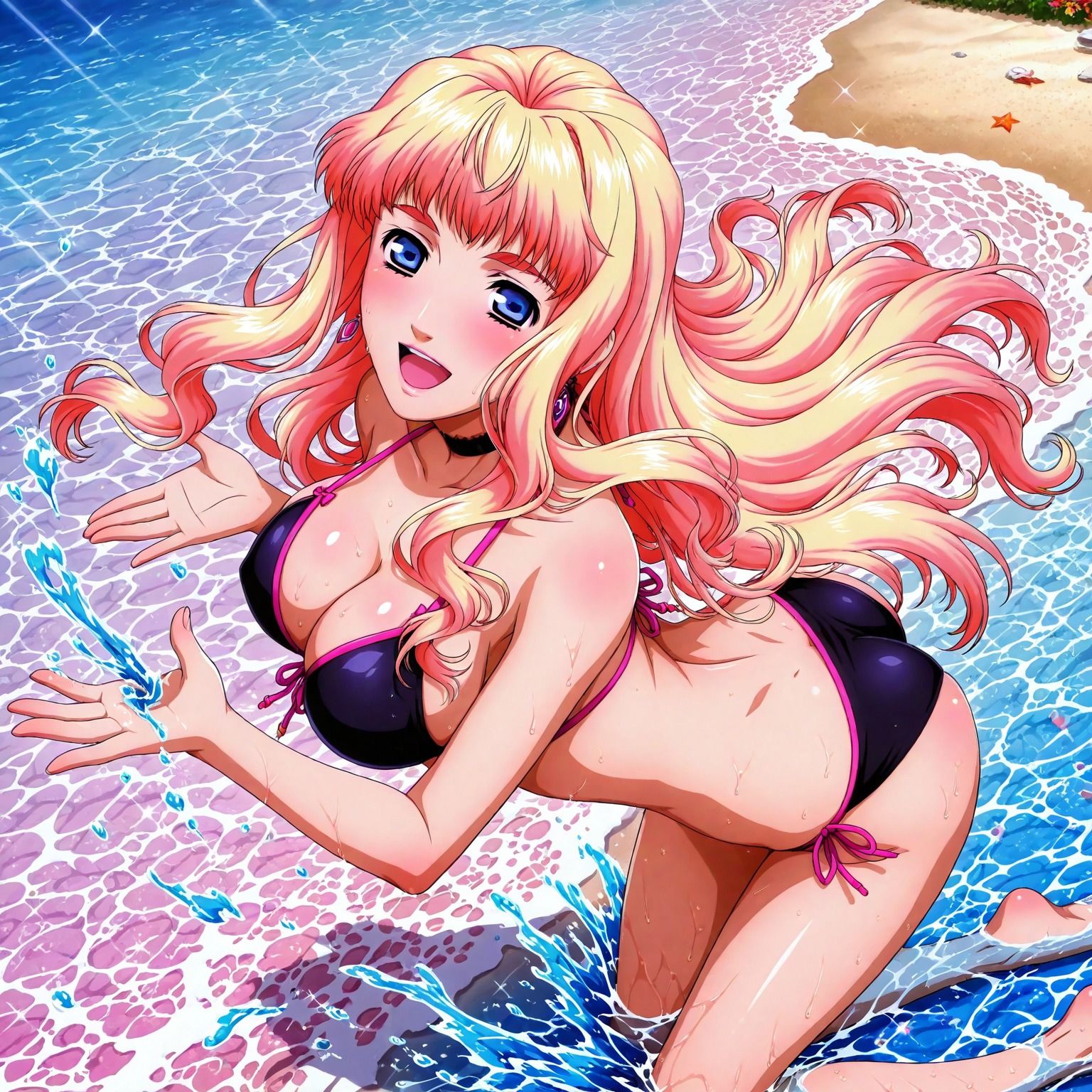 真夏の物語〜銀河の妖精シェリル・〇ーム、海でイチャラブ編〜 サンプル画像3