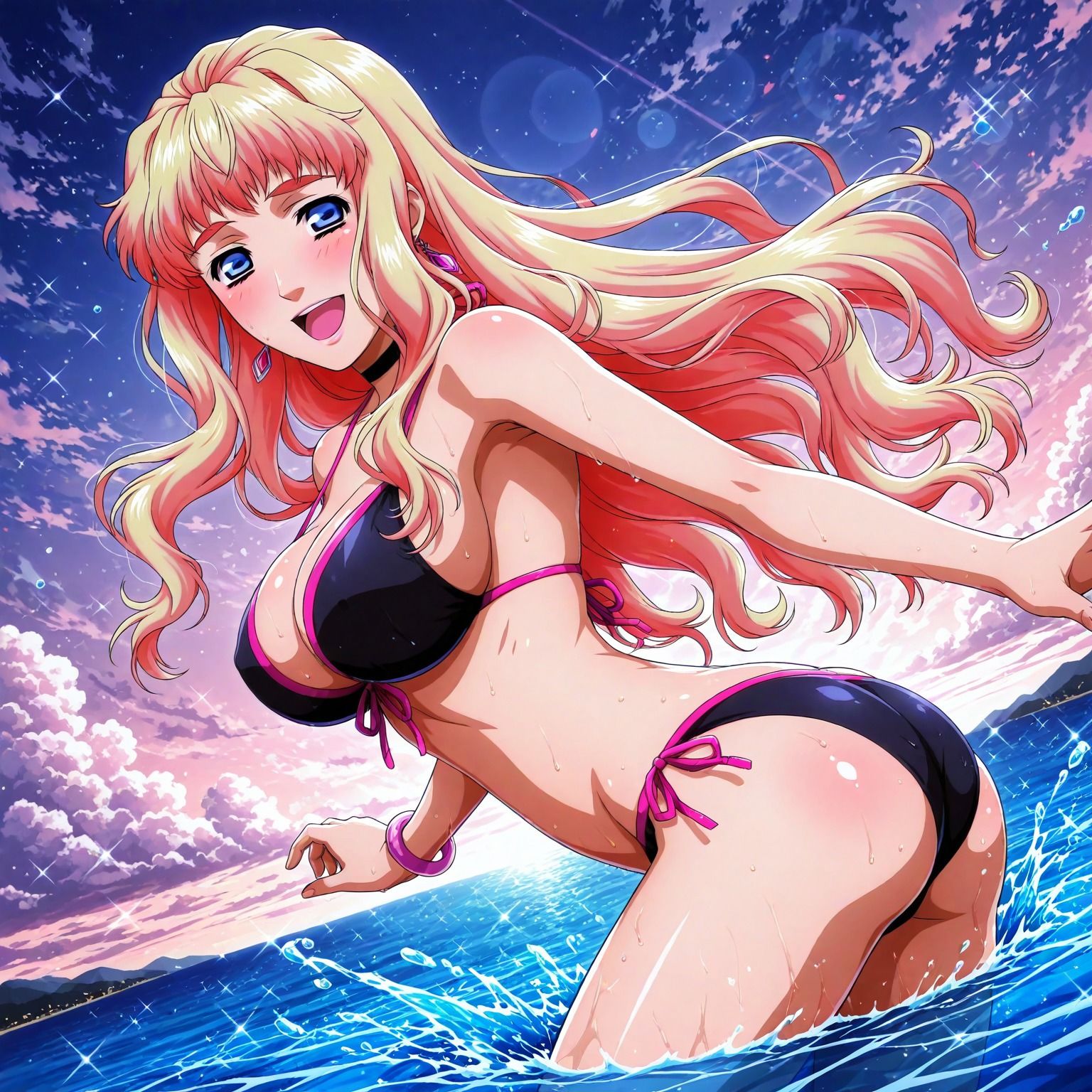 真夏の物語〜銀河の妖精シェリル・〇ーム、海でイチャラブ編〜 サンプル画像4