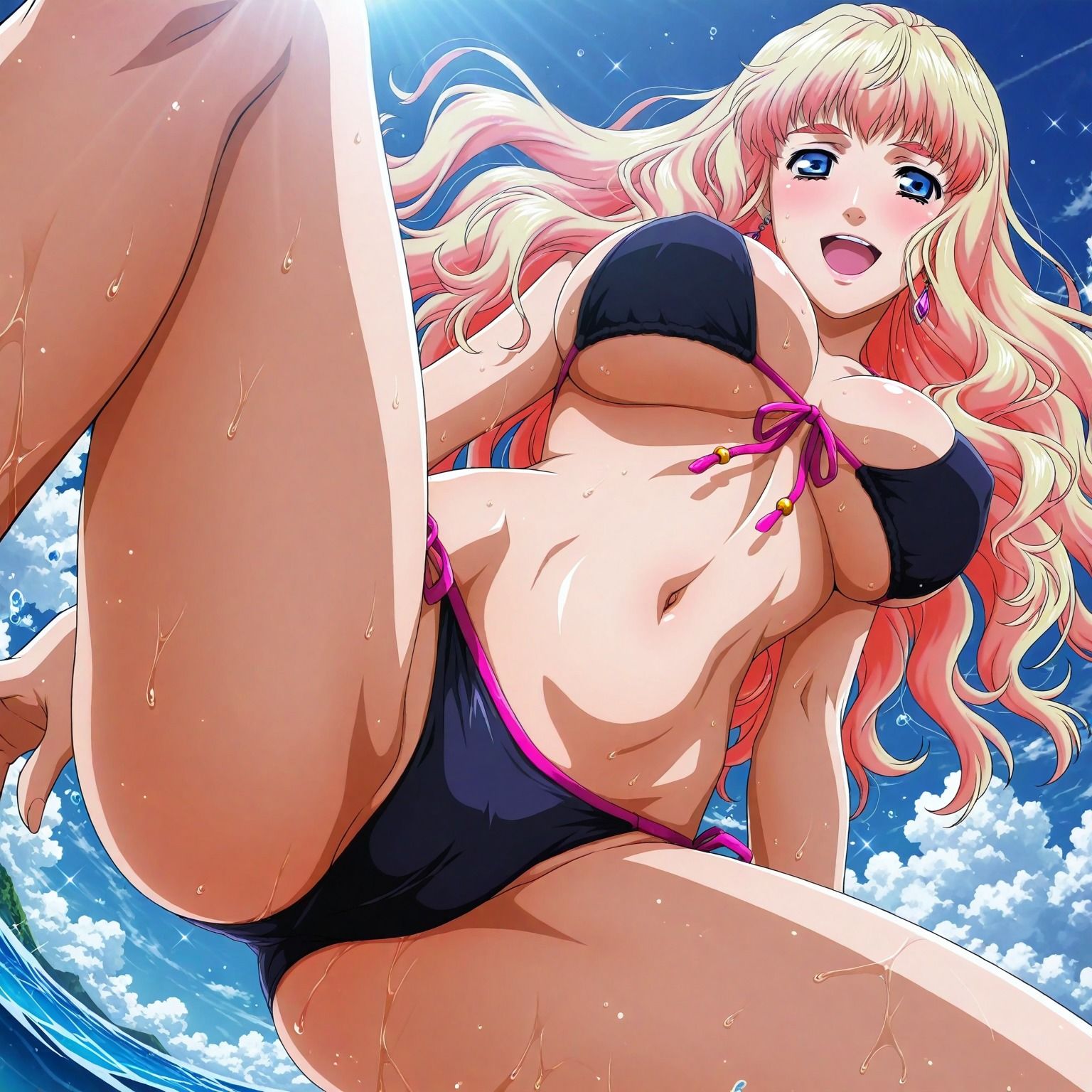 真夏の物語〜銀河の妖精シェリル・〇ーム、海でイチャラブ編〜 サンプル画像5