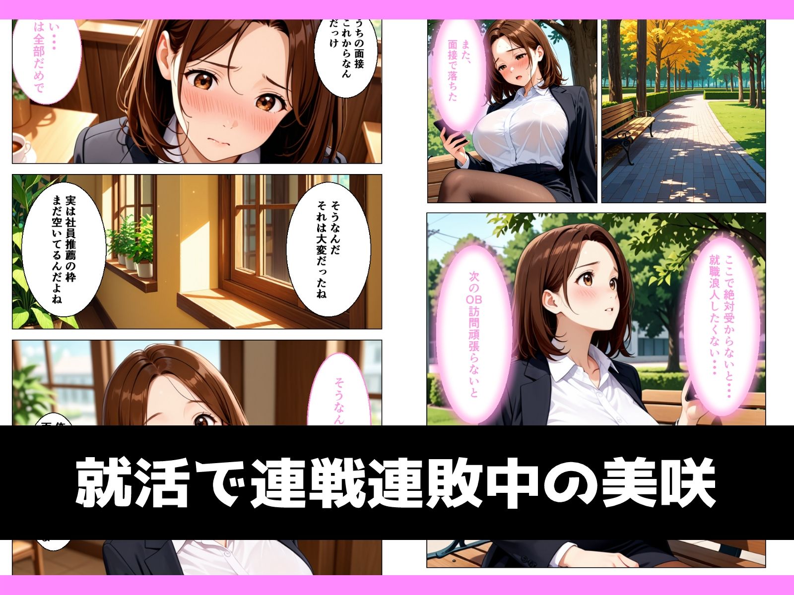 真面目な巨乳女子大生が内定欲しさに言いなりになる話 サンプル画像2