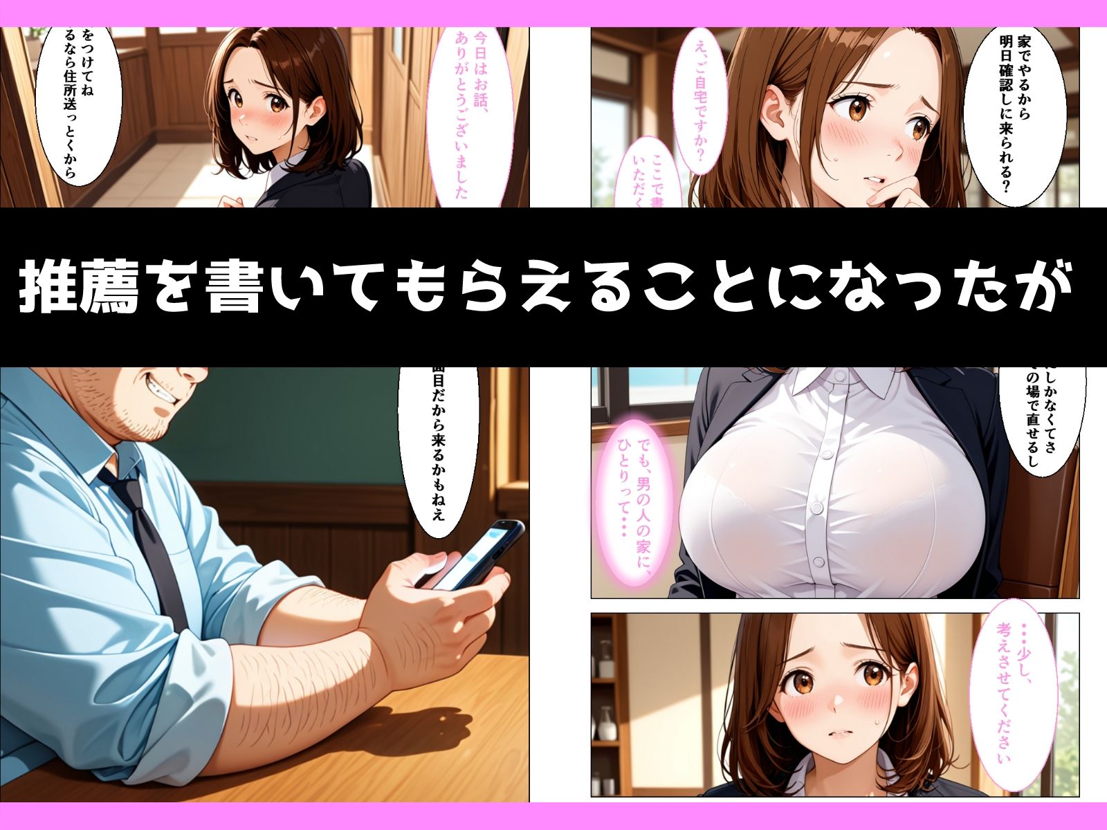 真面目な巨乳女子大生が内定欲しさに言いなりになる話 サンプル画像3