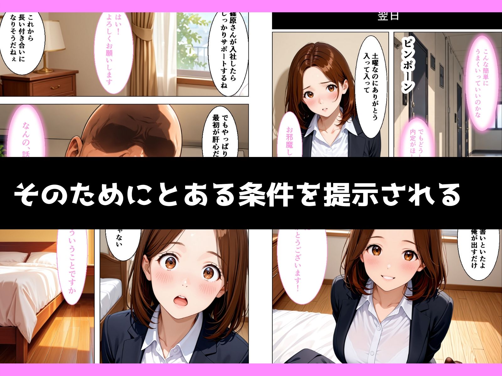 真面目な巨乳女子大生が内定欲しさに言いなりになる話 サンプル画像4