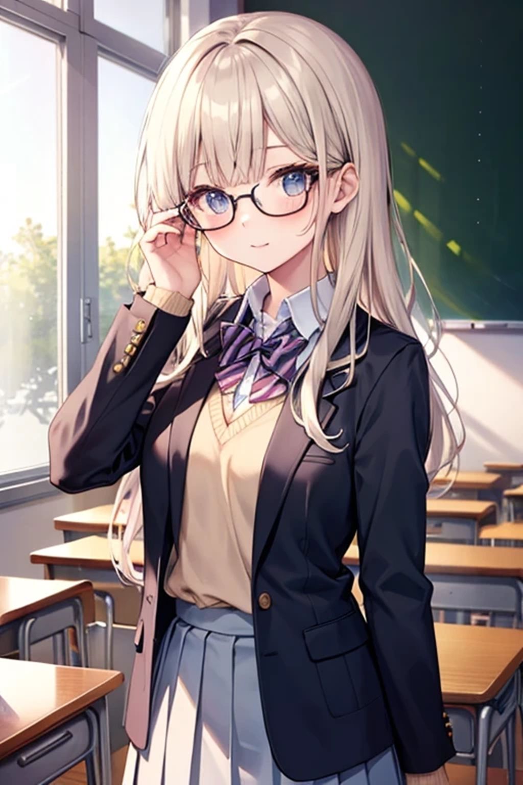 真面目な眼鏡っ子のハメはずし サンプル画像1