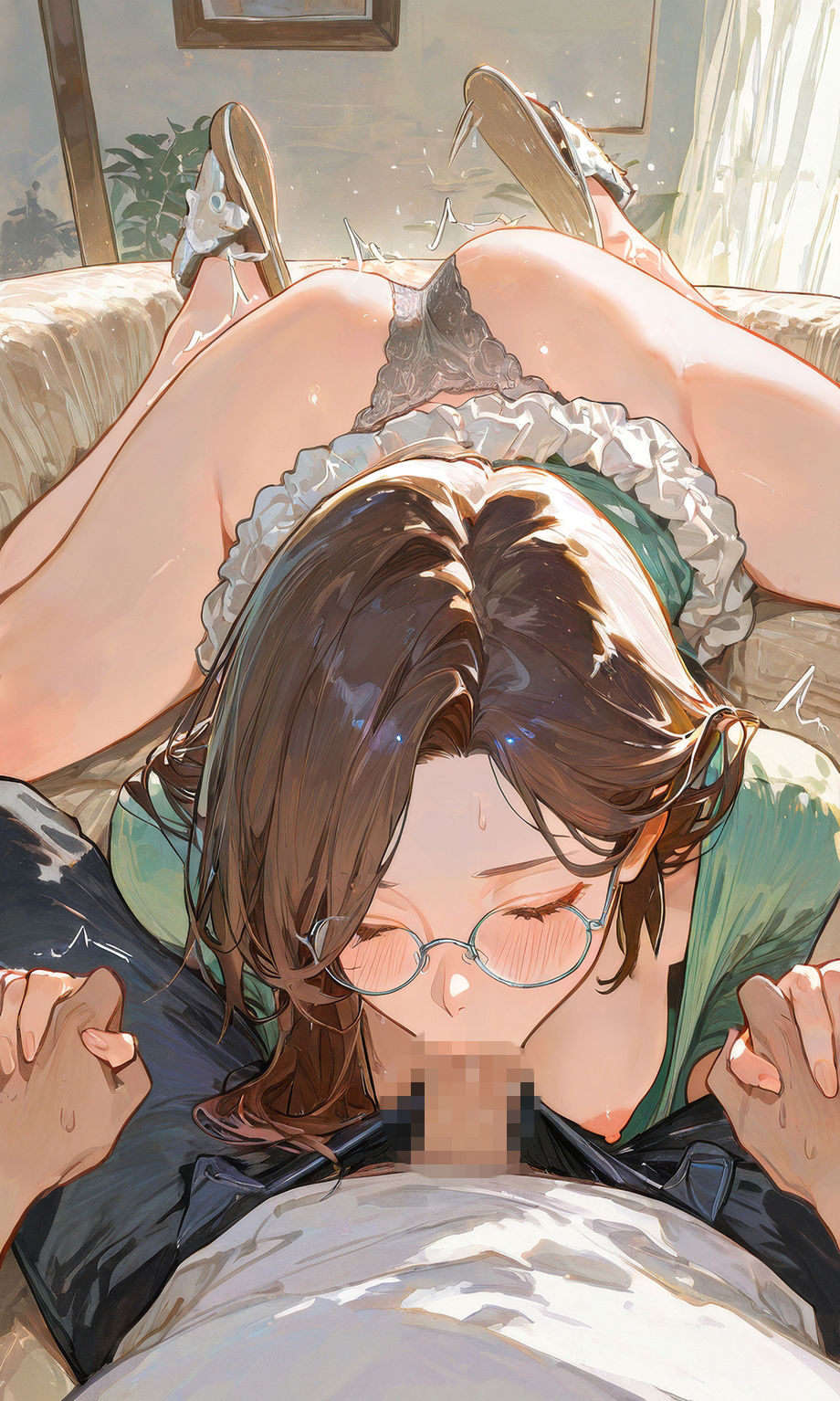 眼鏡 Green 美女 〜一軒家奥様編〜 私家版 サンプル画像6