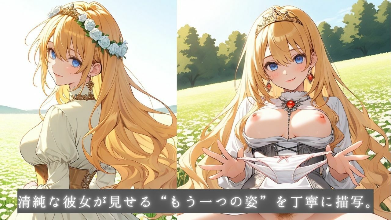 着エロ種付け清純プリンセス4〜大自然に乱れる花びら、水辺に広がるスカート〜 サンプル画像7