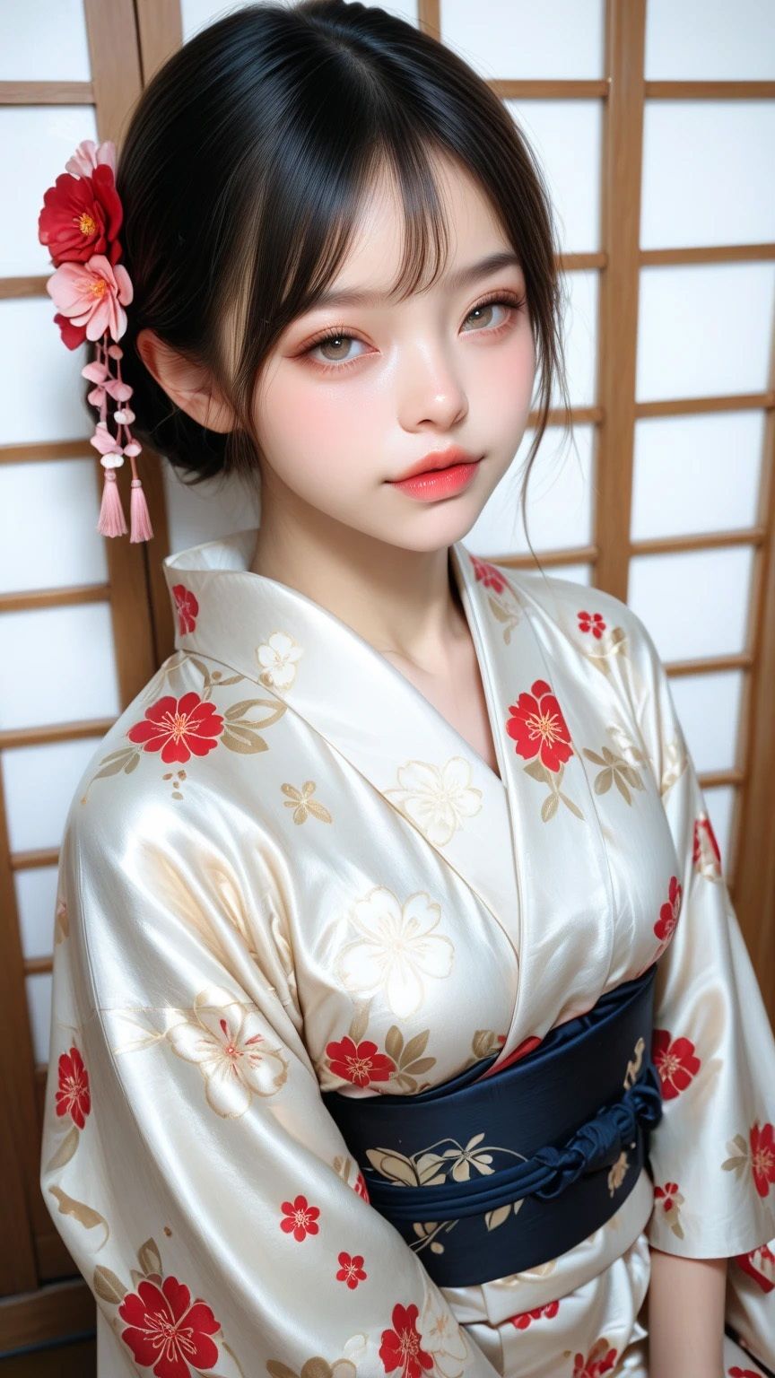 着物で欲情ぶっかけ娘 快感マルチパーソンSEX サンプル画像1
