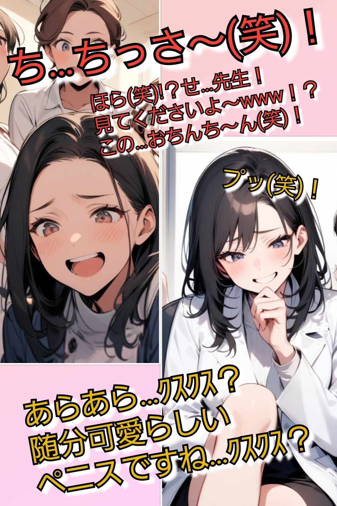 短小包茎マゾ向けCFNMギャラリー 君のオナニー見てあげる 【美人女医＆看護師編】 サンプル画像5