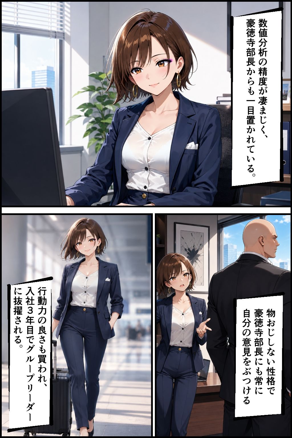 社内NTR調教 部下の彼女を奪い、極上のメスに仕立て上げる サンプル画像7
