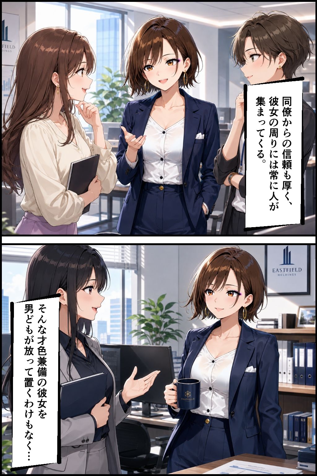 社内NTR調教 部下の彼女を奪い、極上のメスに仕立て上げる サンプル画像8