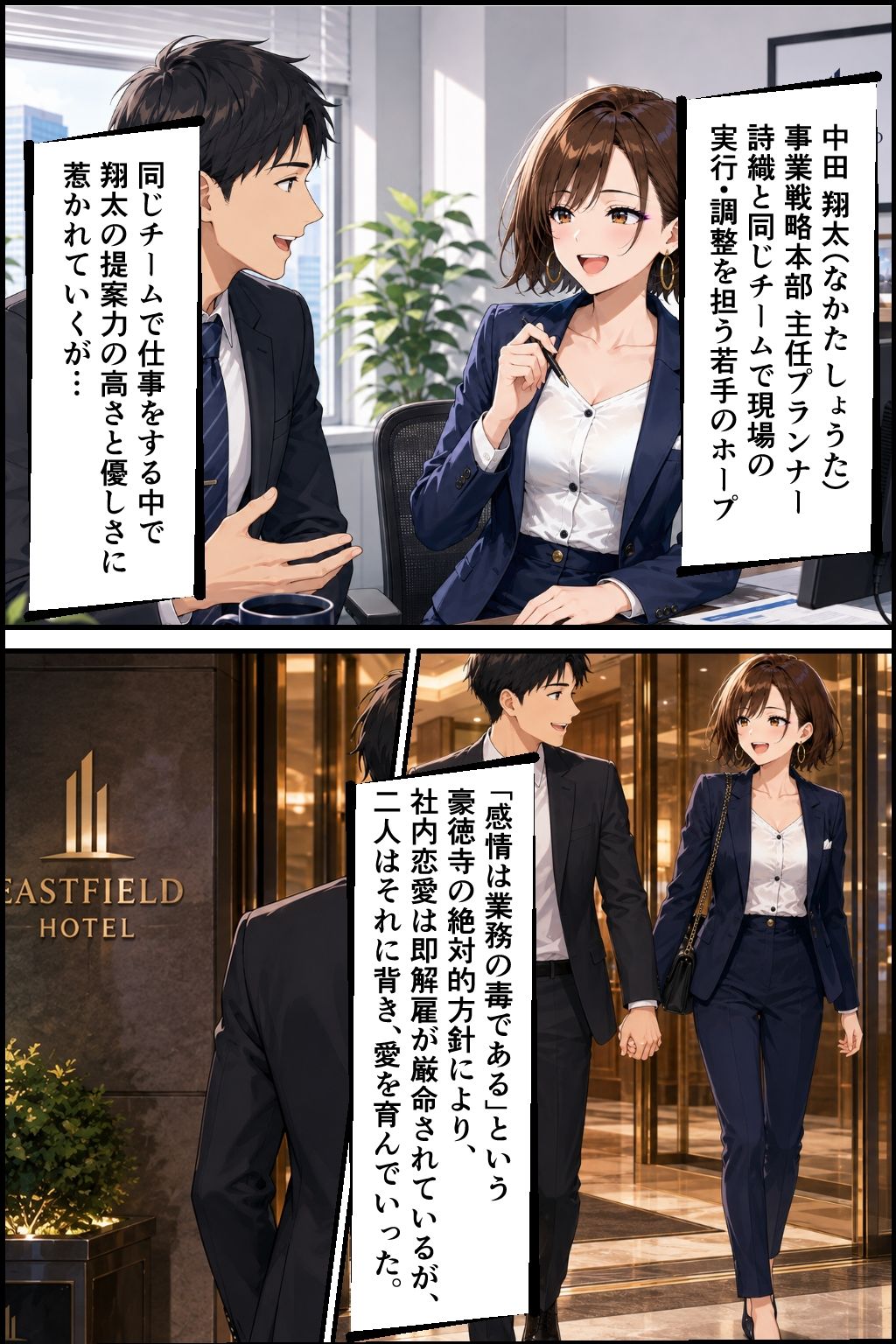 社内NTR調教 部下の彼女を奪い、極上のメスに仕立て上げる サンプル画像9