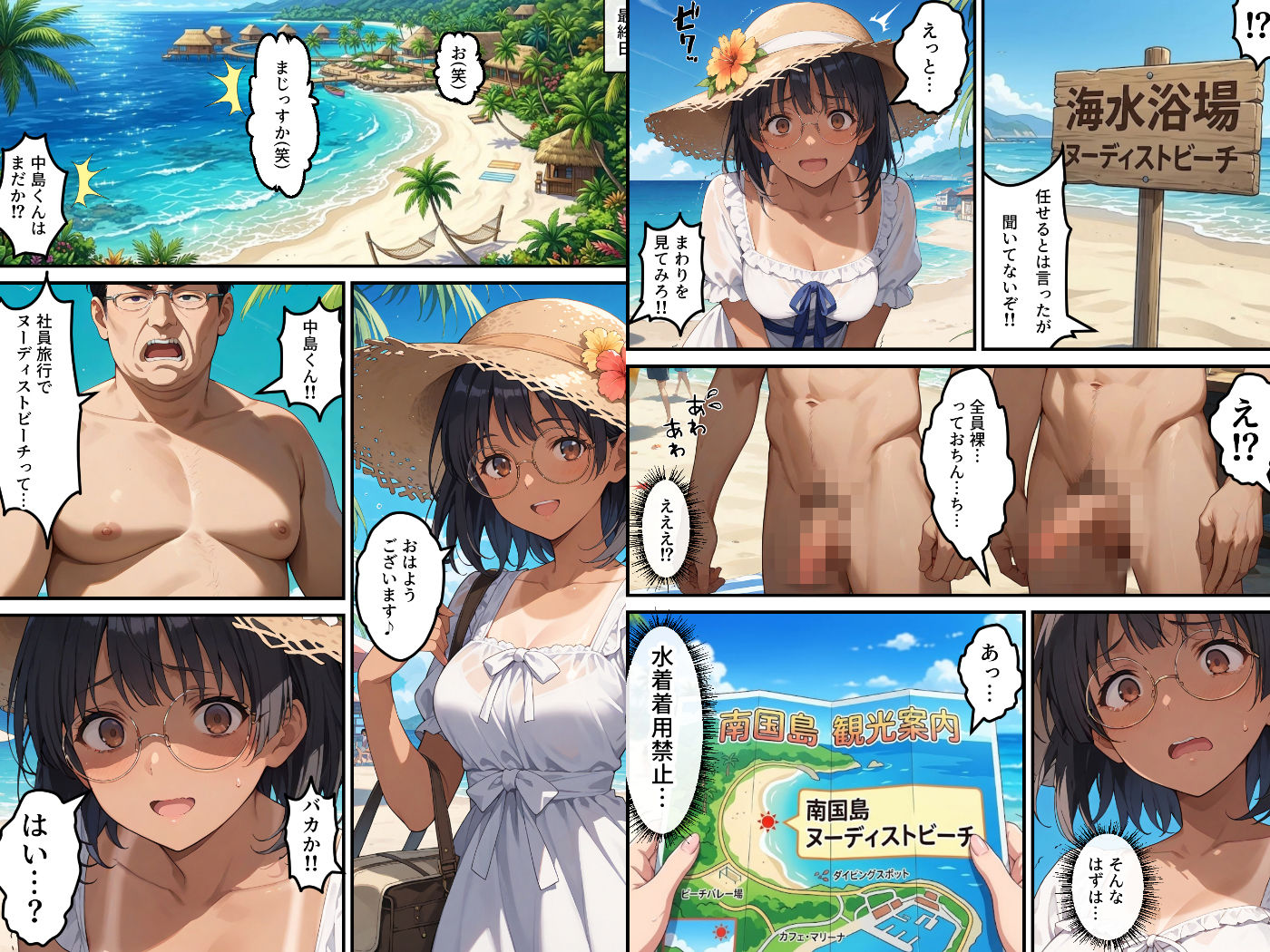 社員旅行でヌーディストビーチってバカなのか！？ー完璧新人ちゃんの失敗プラン！ サンプル画像5