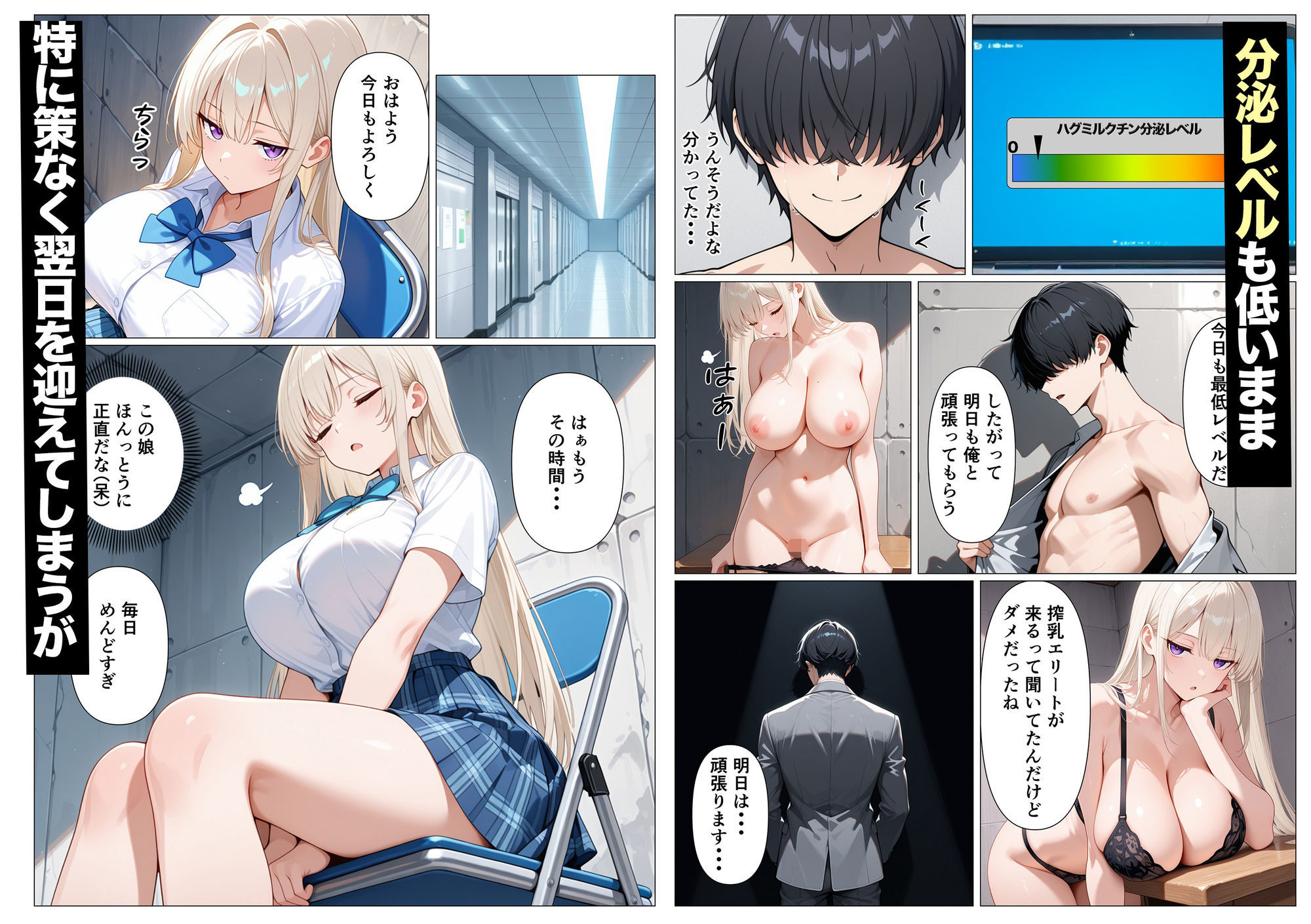 神乳ダウナーギャルの専属搾乳係に選ばれたのは僕でした サンプル画像5