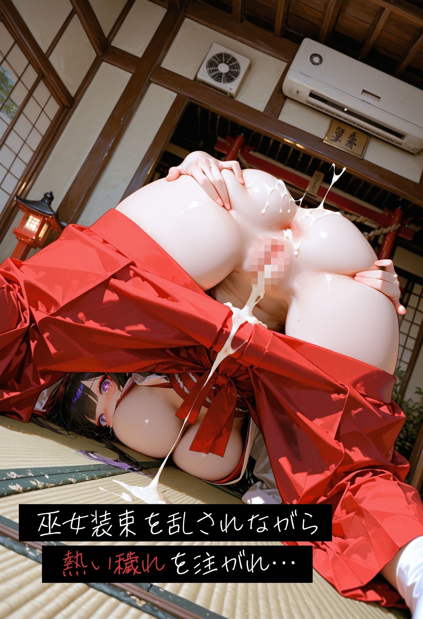 神社巫女の孕み穢れ祓い〜子宮で受け止める穢れの精液 サンプル画像4