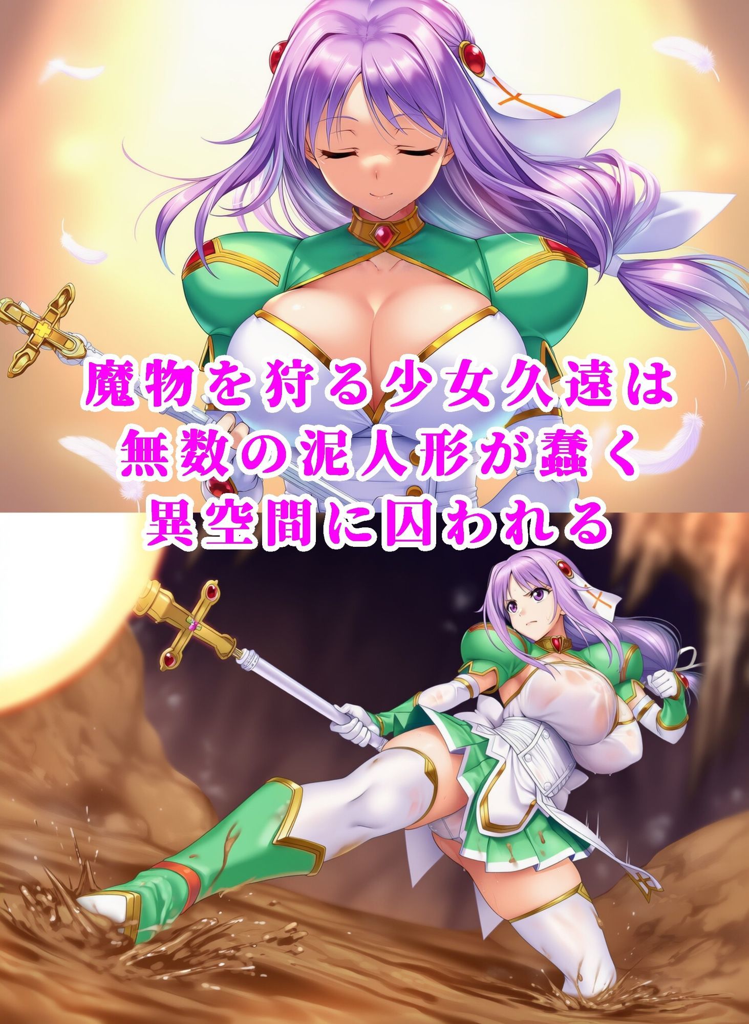 神聖天使クオンVS泥女 〜淫辱のマゾ調教・エナドレ泥石化〜 サンプル画像1