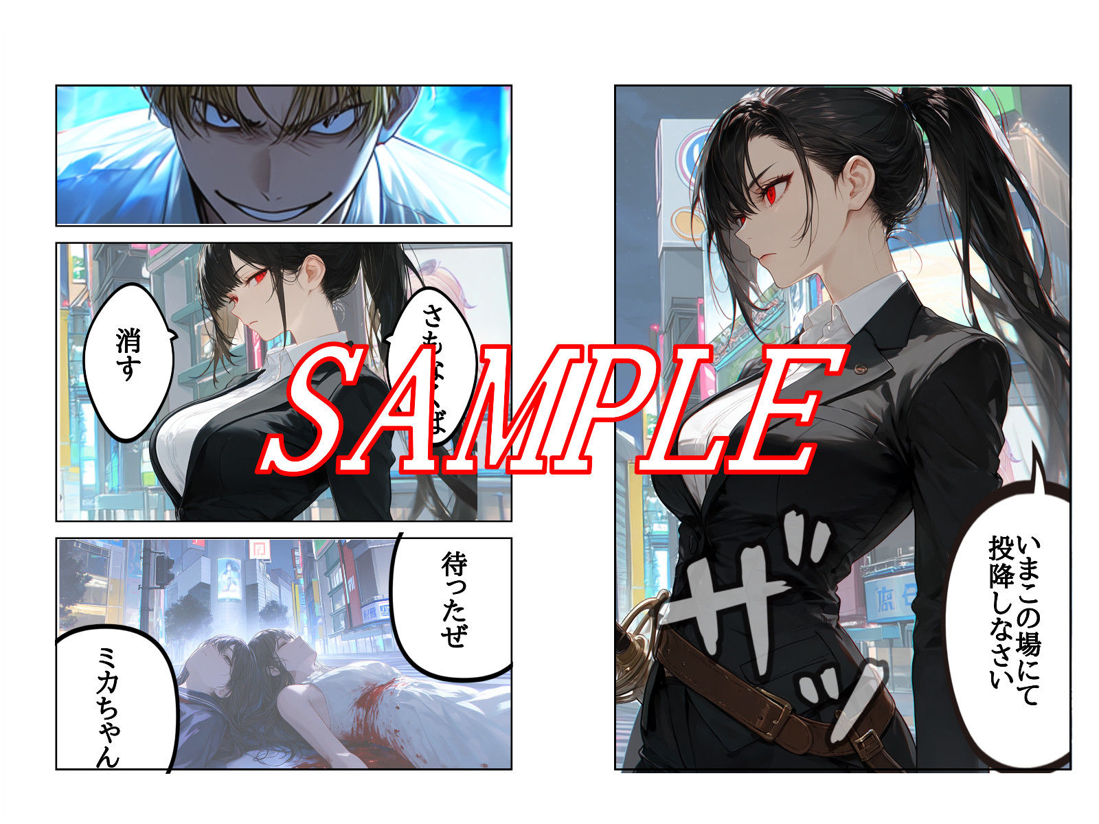 神門ミカの敗北 サンプル画像2