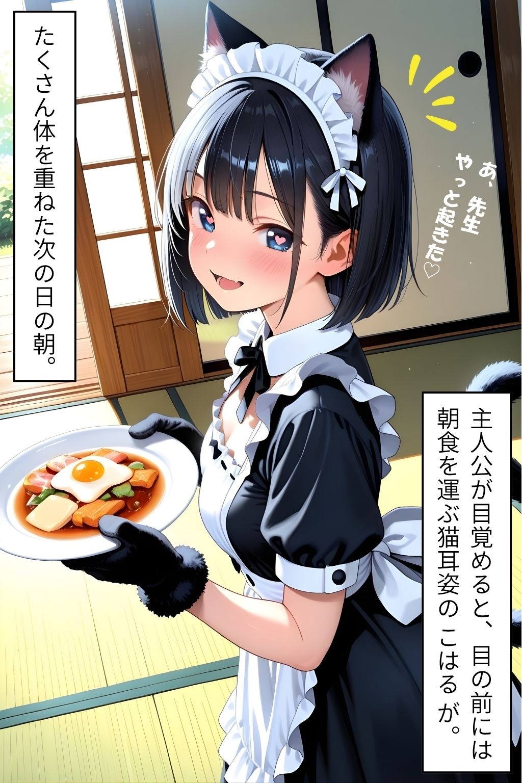 私のはじめて、先生にあげるね（はーと）番外編 〜 猫好き先生を朝から誘惑！元教え子の猫耳メイドがにゃんにゃんご奉仕 〜 サンプル画像2