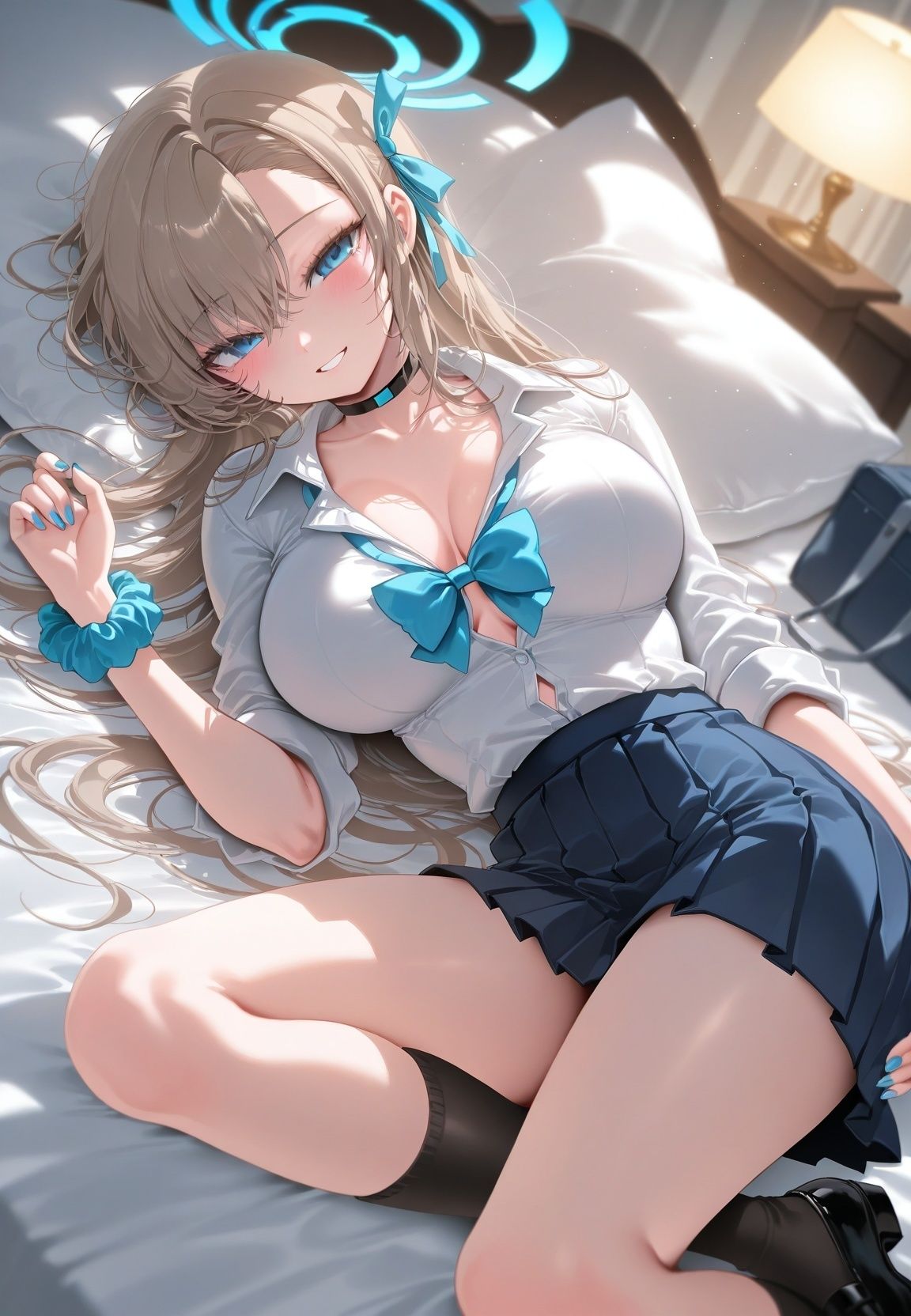 種付けおじさんに監禁された清楚系少女が媚薬レ●プで「毎日種付けされて幸せ（はーと）」ってニコニコ報告 ブ〇ーアーカイブ サンプル画像1