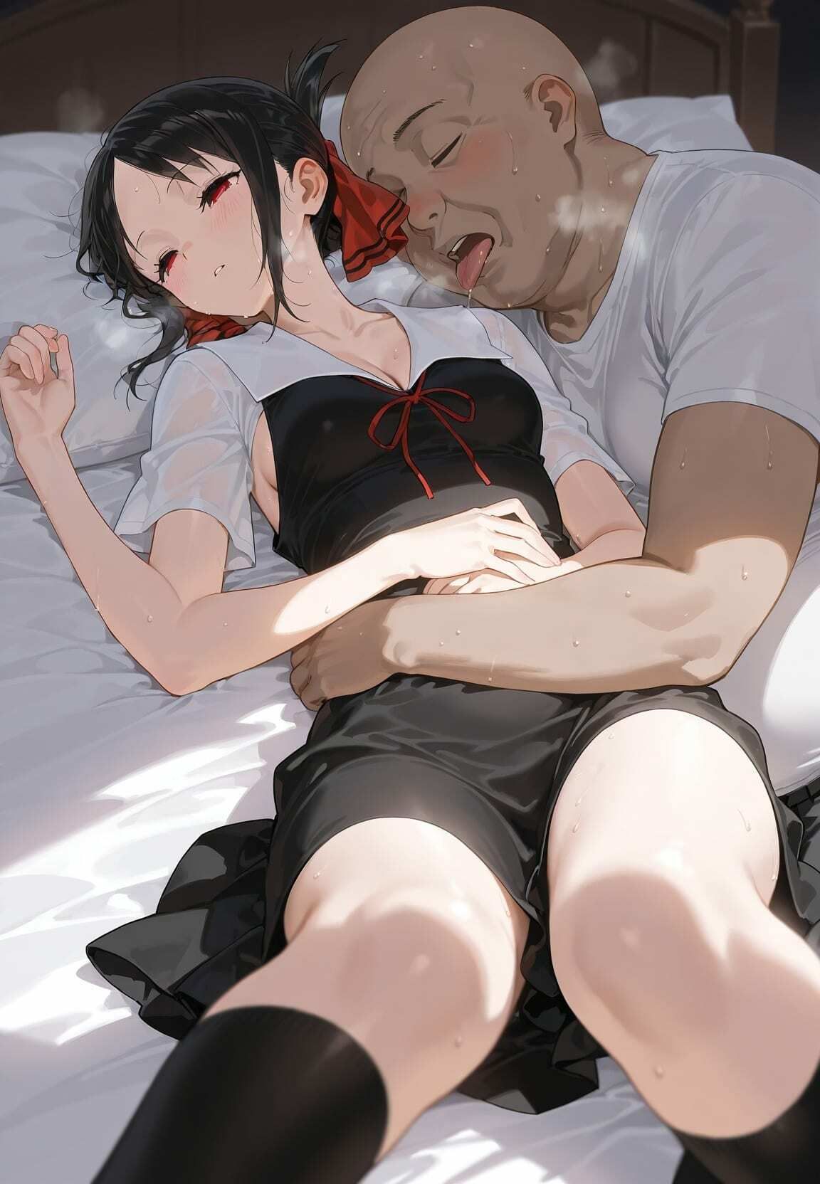 種付けおじさんに監禁された清楚系少女が媚薬レ●プで「毎日種付けされて幸せ（はーと）」ってニコニコ報告 か〇や様は告らせたい サンプル画像7