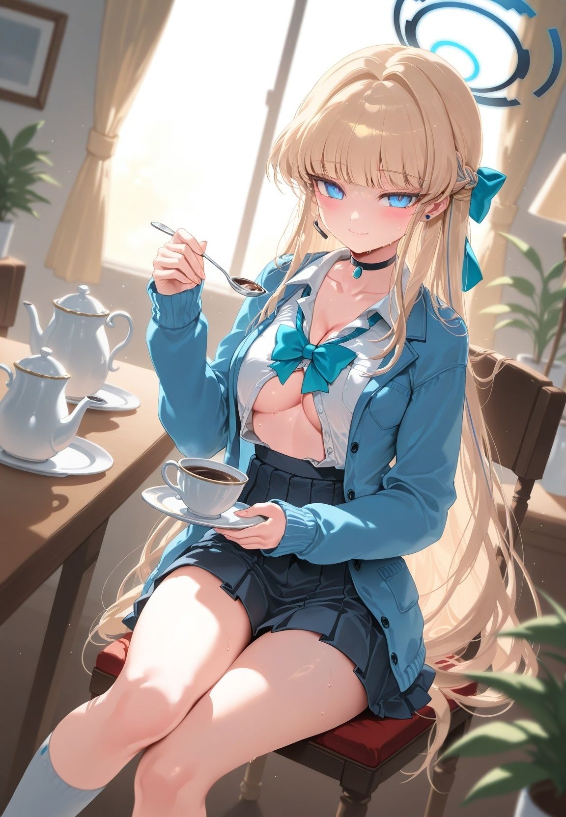 種付けおじさんに監禁された清楚系少女が媚薬レ●プで「毎日種付けされて幸せ（はーと）」ってニコニコ報告 ブ〇ーアーカイブ サンプル画像8