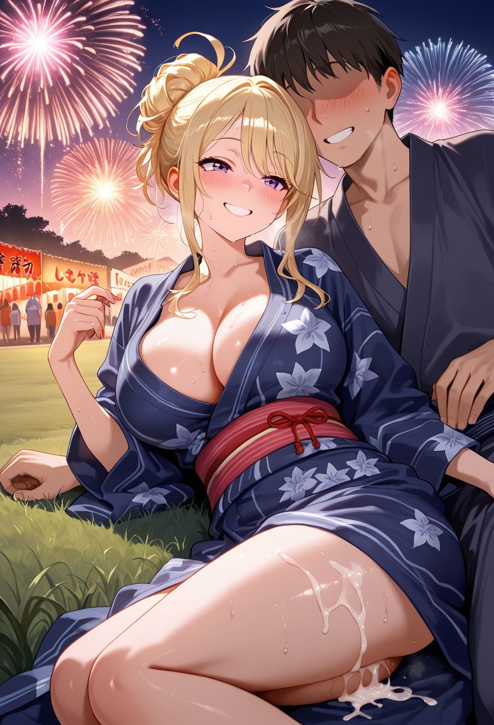 種付祭り〜浴衣ギャルと生ハメ〜 サンプル画像4