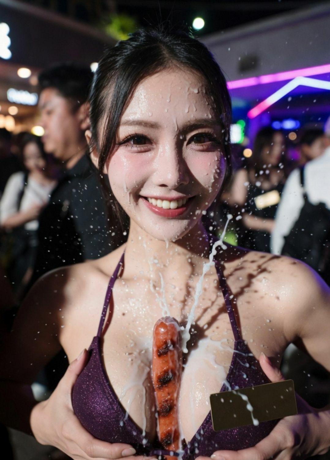 突然ですが、パイズリ挟射させてください。ついでにベロだしもお願いします。 サンプル画像6