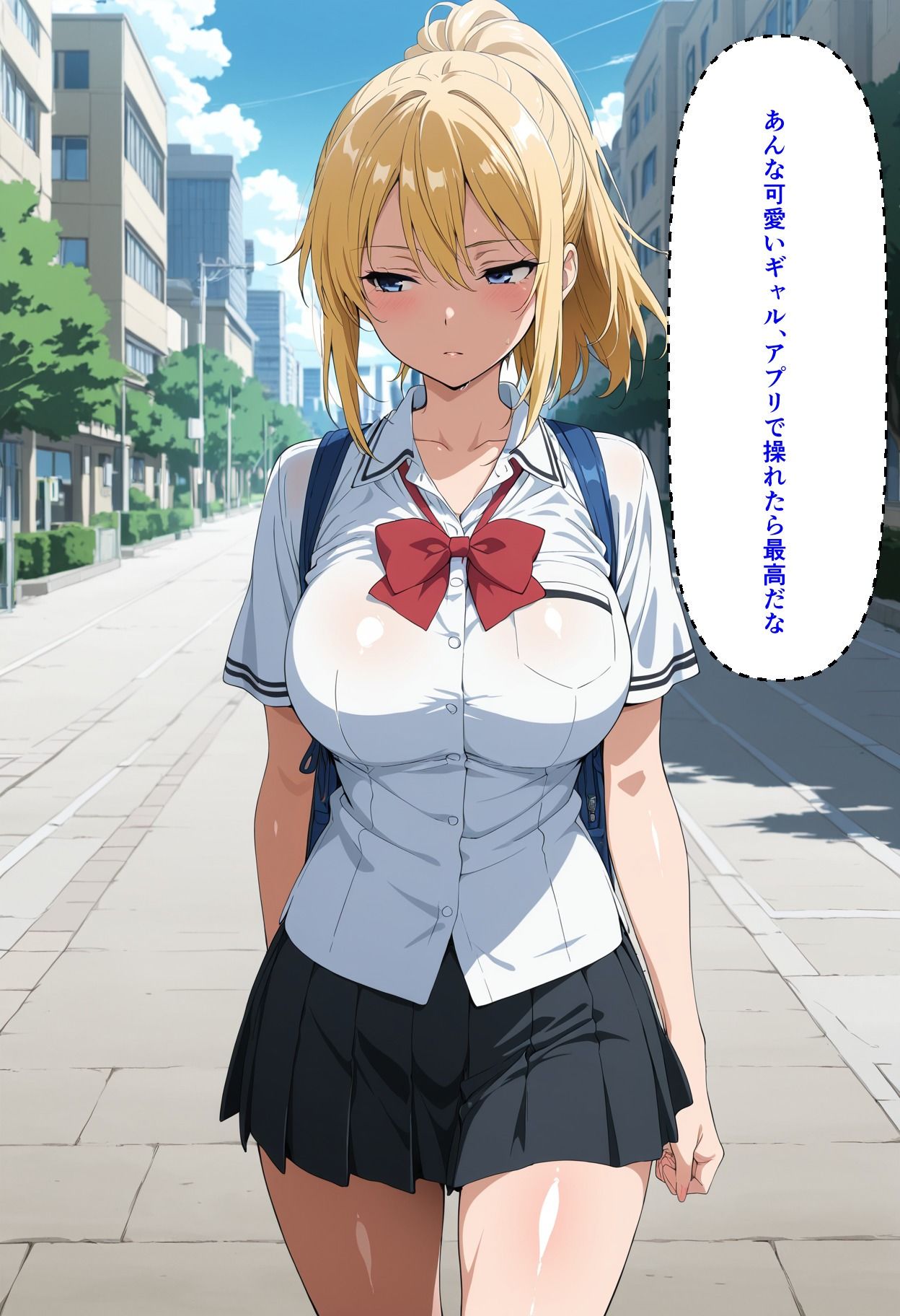 突然降ってきた支配アプリ 〜街で見かけたギャルを即ハメ奴●化〜 サンプル画像1