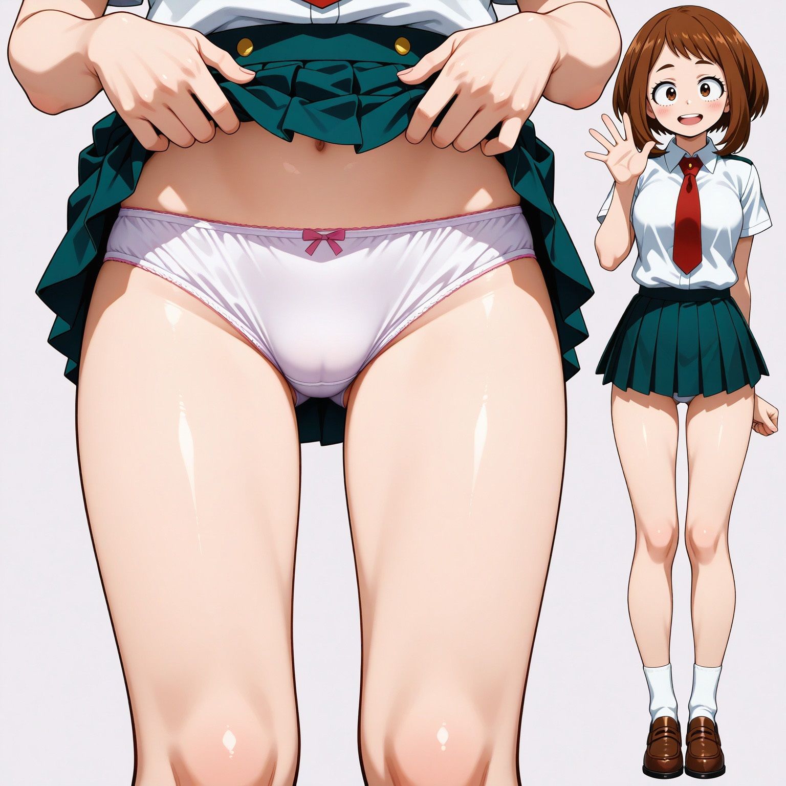 立ち絵とたくしあげ【僕のヒーローアカデミア風1】 サンプル画像1