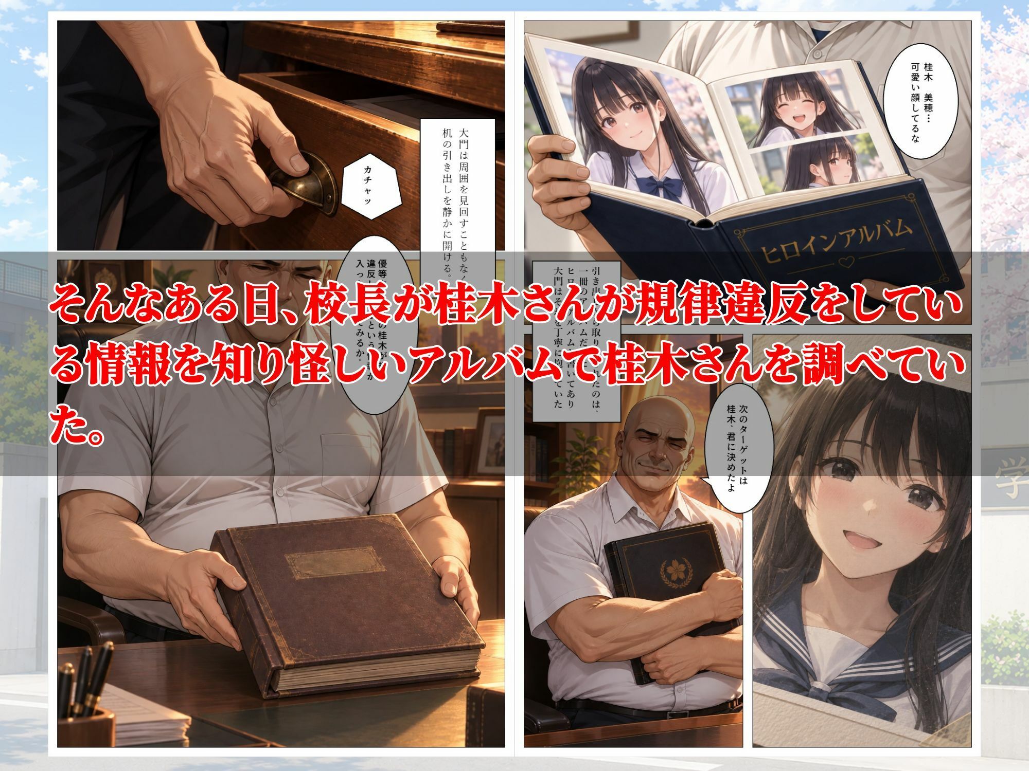童貞のボクが大好きな優等生ヒロインを目の前で校長に弱みを握られNTRされた話〜桂木 美穂編 サンプル画像3