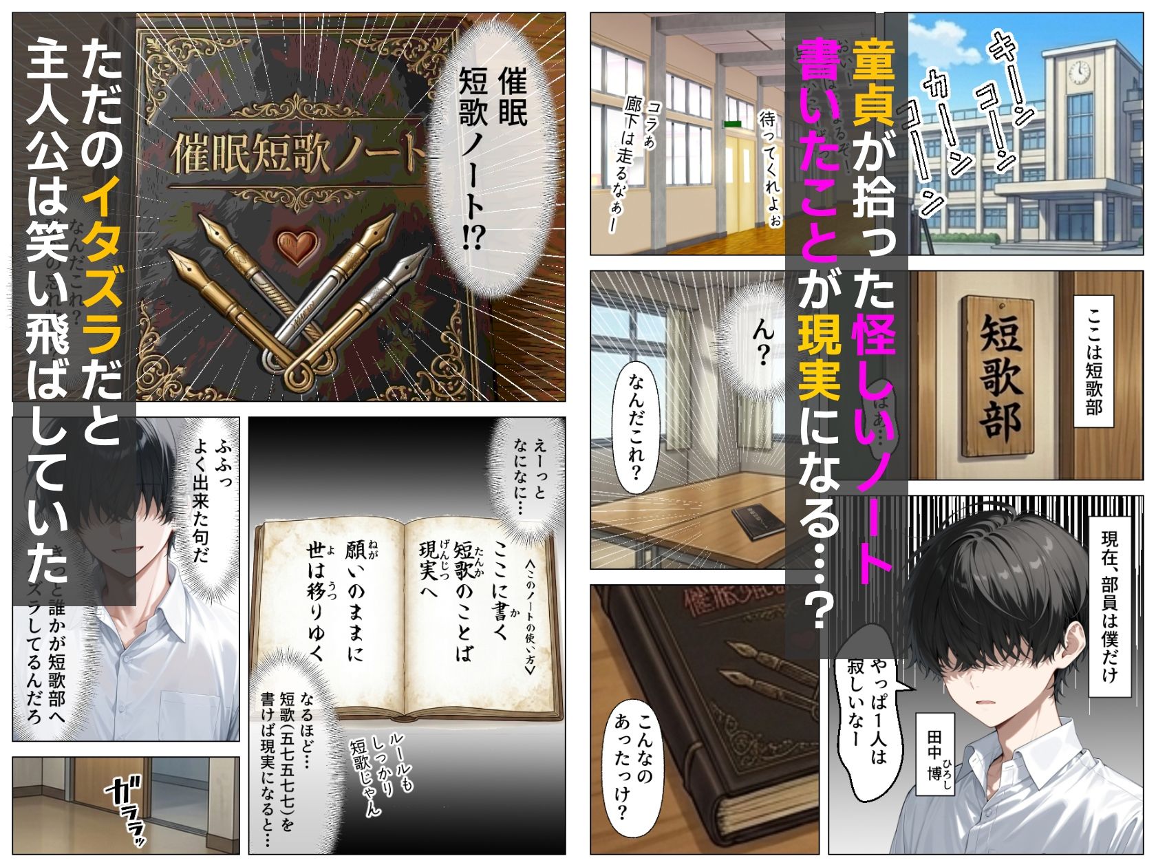 童貞の僕が催●ノートで一軍ギャルと3P？？絶頂生ハメSEXした話 サンプル画像1