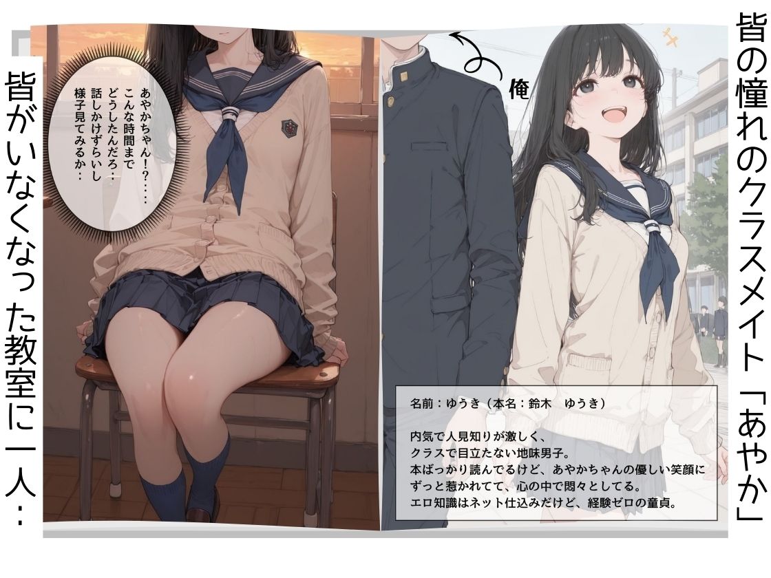 童貞の僕が憧れの子と金玉空っぽになるまでSEXしまくった件 サンプル画像1