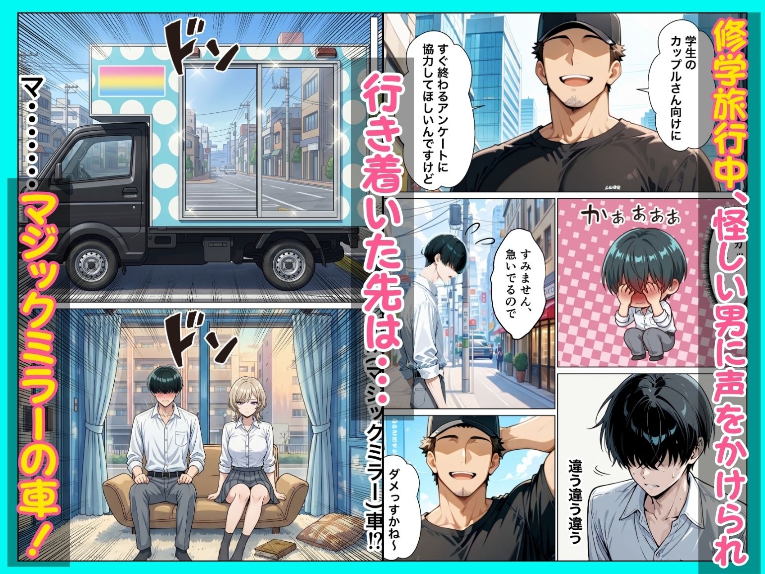 童貞陰キャの僕がクールギャルとマジックミラー車で生ハメセックスした話 サンプル画像2