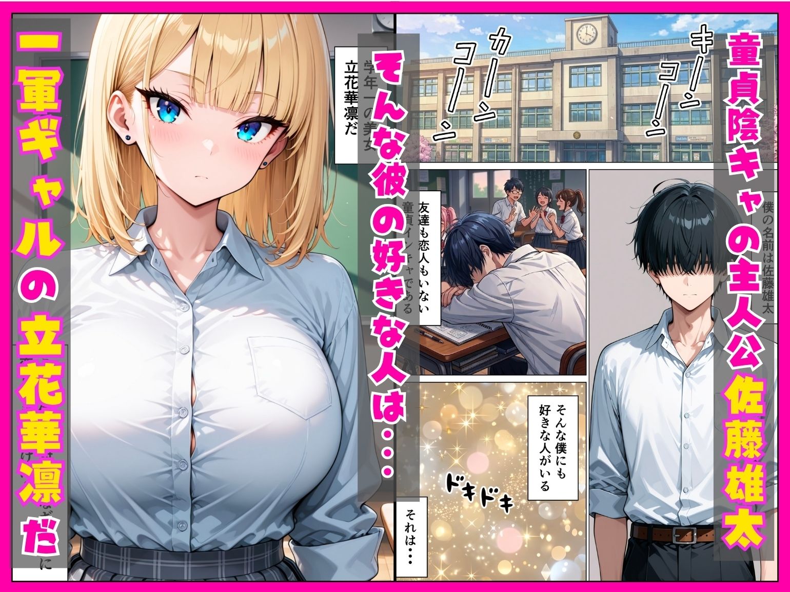 童貞陰キャの僕が一軍ギャルと甘々中出しセックスした話 サンプル画像1