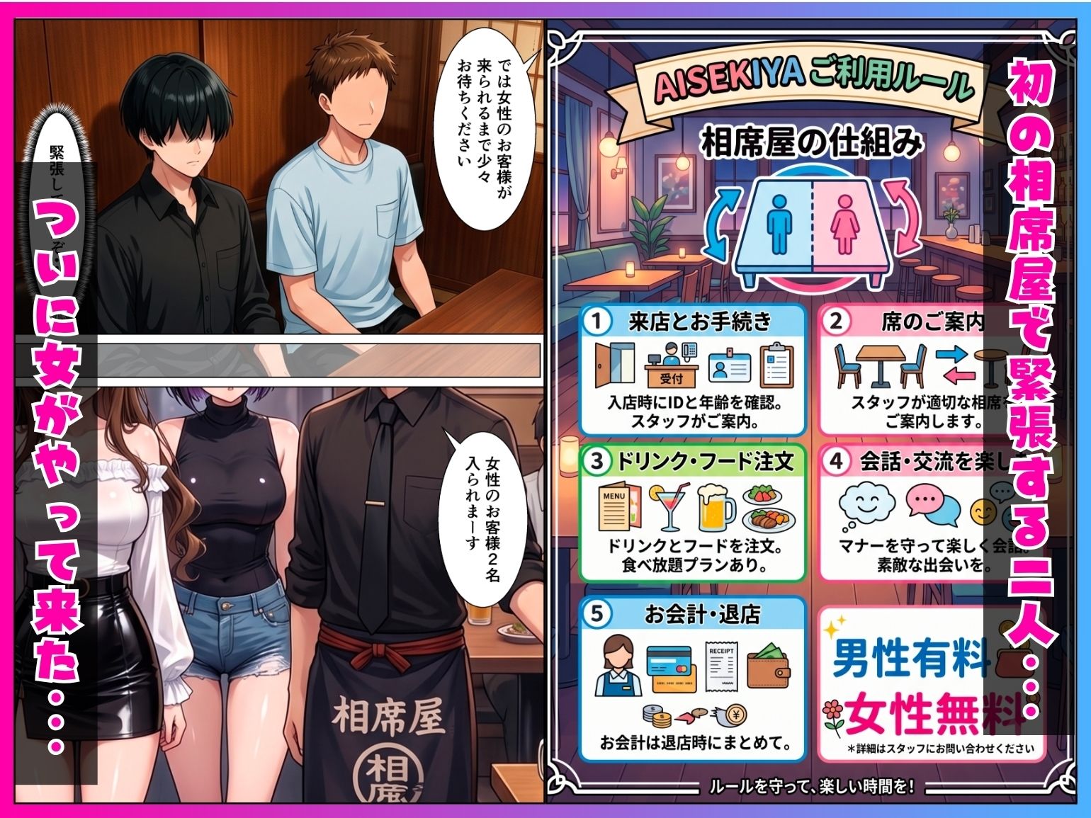 童貞陰キャの僕が相席居酒屋で出会ったクール系ギャルとあざと系ギャルに中出しセックスした話 サンプル画像2