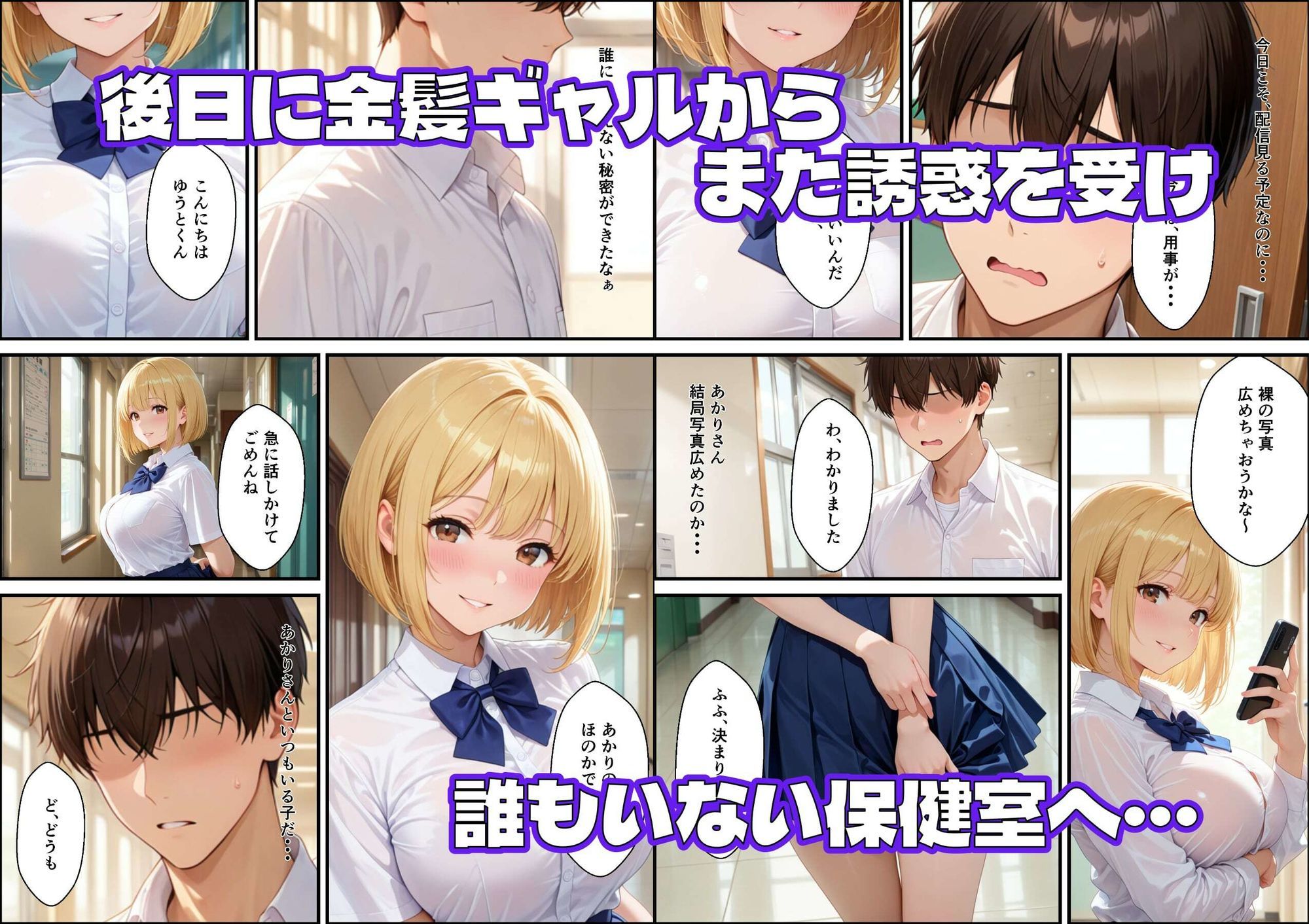 童貞陰キャラオタクが発情？？痴女ギャル達に生中出ししまくる話 サンプル画像8