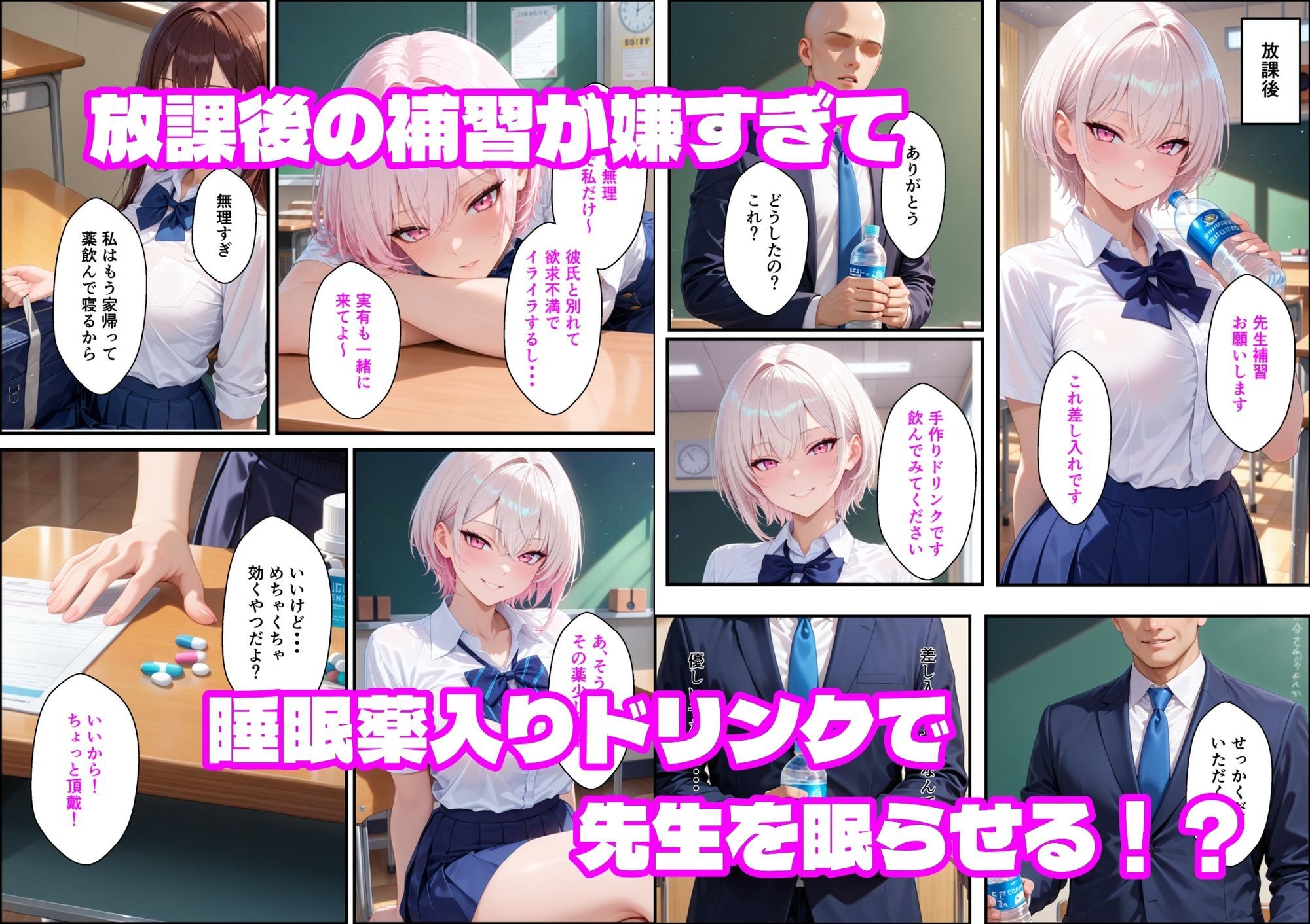 童貞非モテ教師の俺が、小悪魔白ギャルに射精管理される話 サンプル画像2