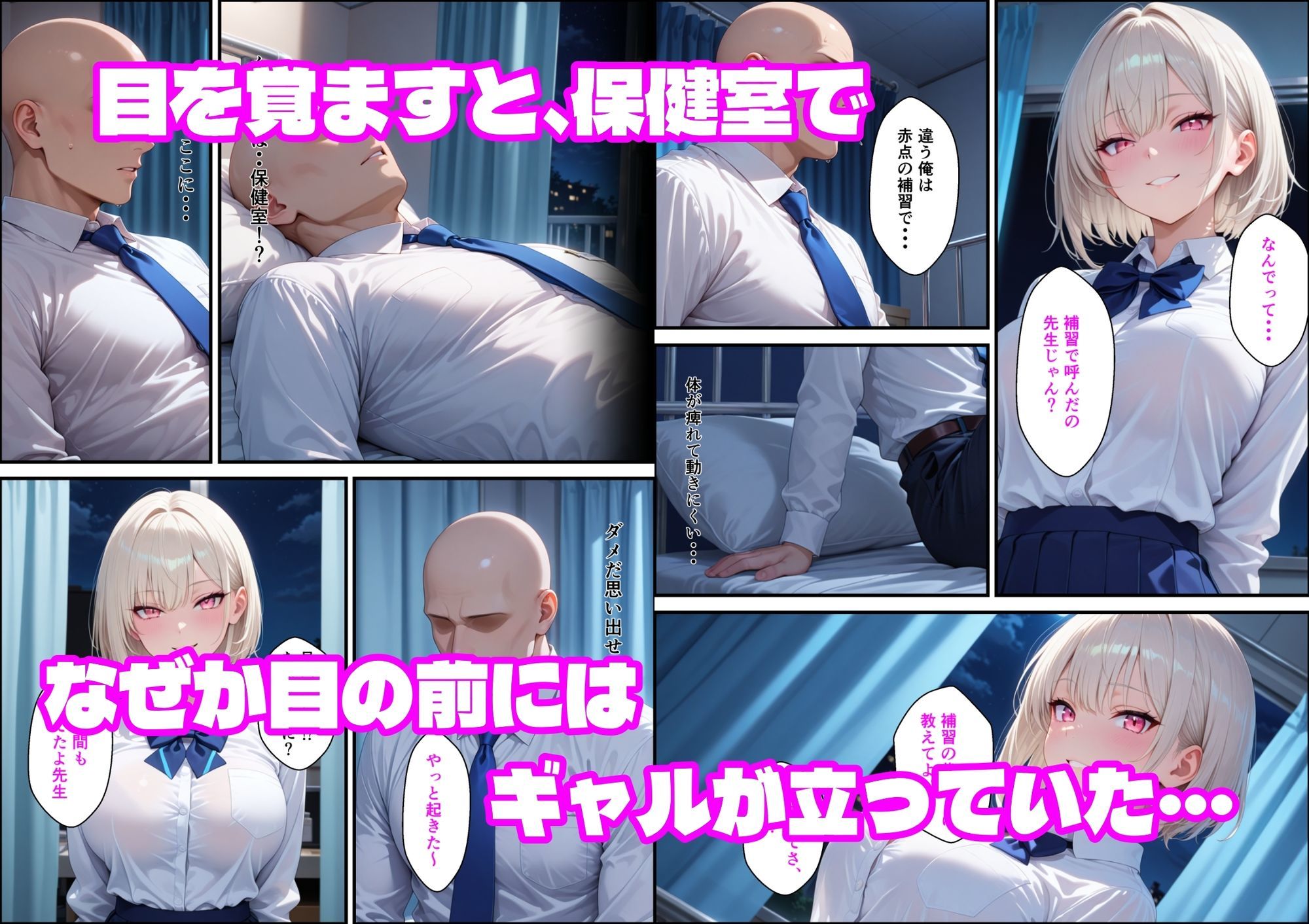 童貞非モテ教師の俺が、小悪魔白ギャルに射精管理される話 サンプル画像3