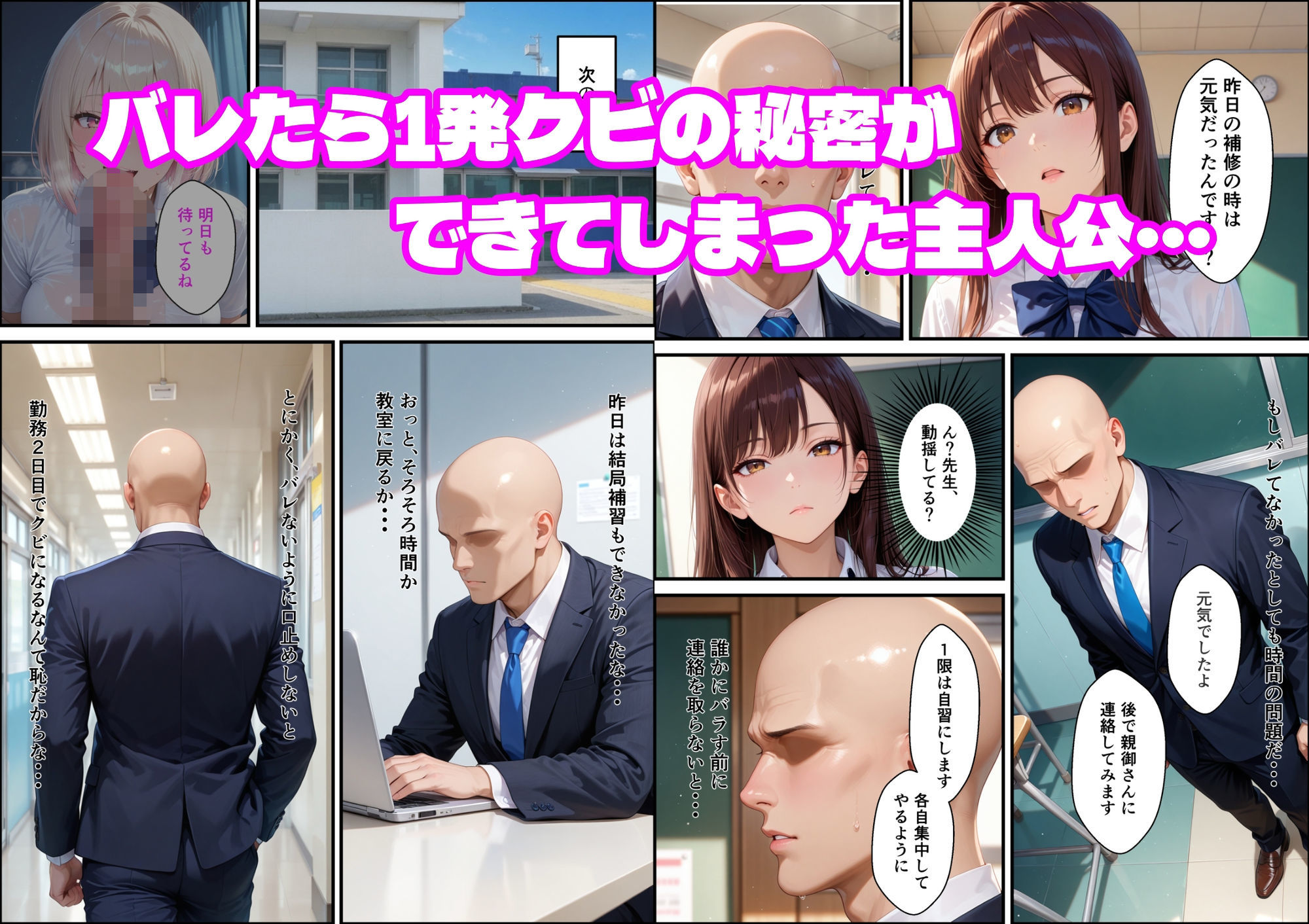 童貞非モテ教師の俺が、小悪魔白ギャルに射精管理される話 サンプル画像7