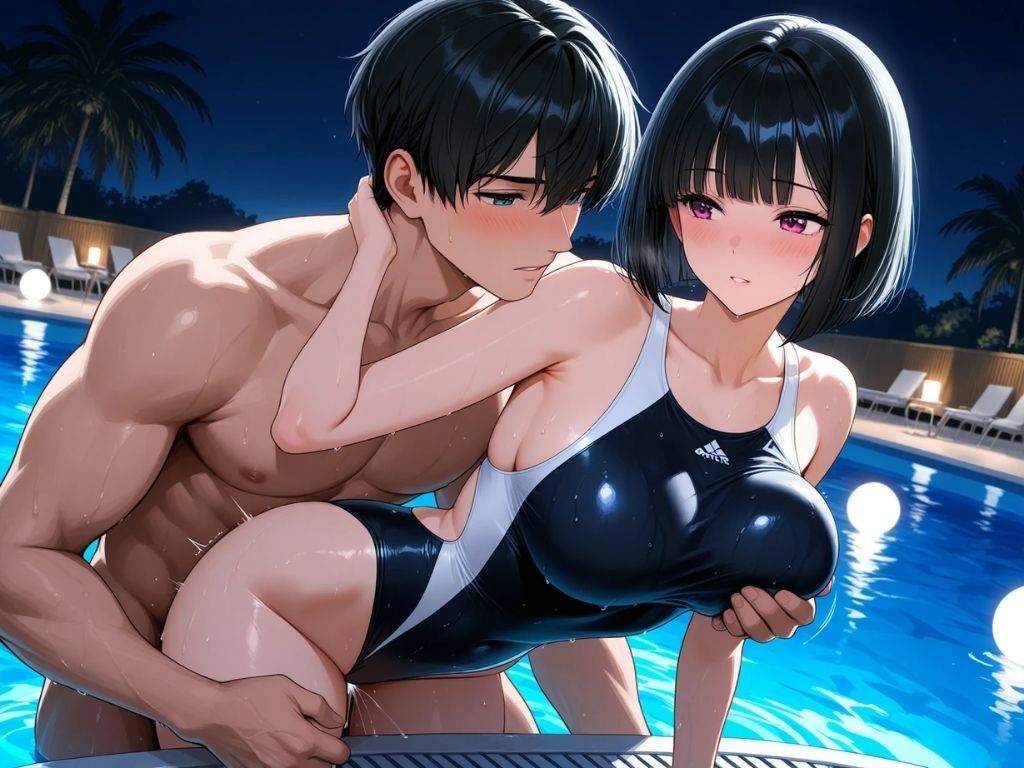 競泳水着の美女で、ひとぬきっ サンプル画像1