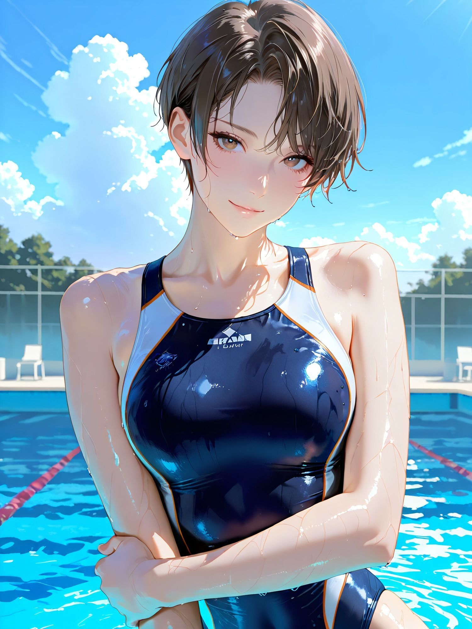 競泳水着女子 サンプル画像2