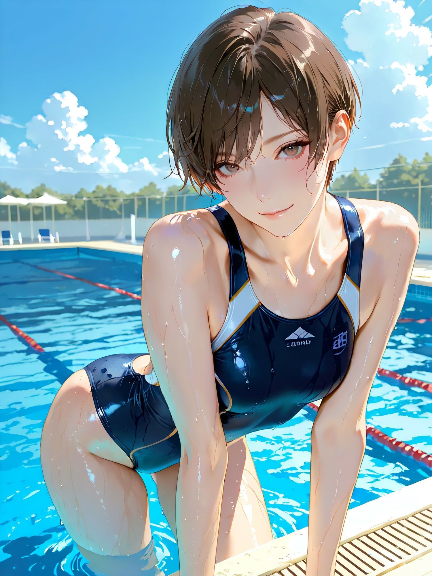 競泳水着女子 サンプル画像3
