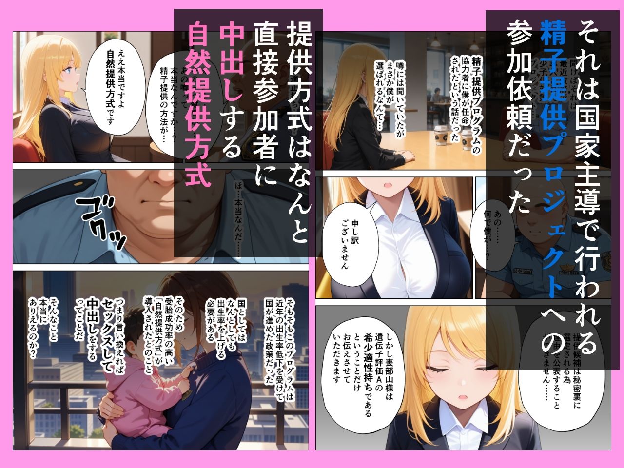 精子提供プロジェクト 昔あこがれだったあの子にぼくの子種を提供した話 サンプル画像2