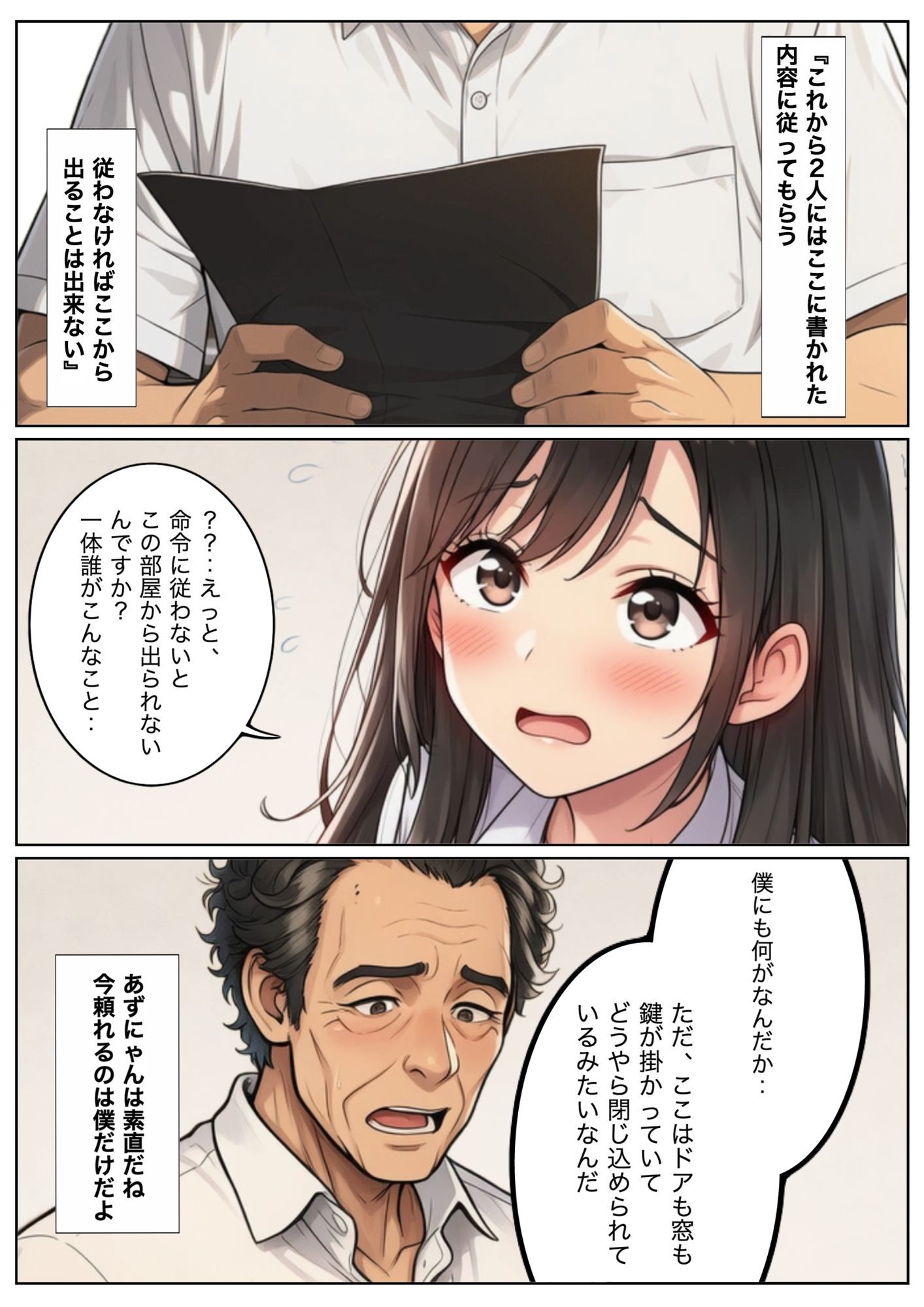 純情女子校生が冴えないおじさん教師に騙され恥じらいセックス サンプル画像1