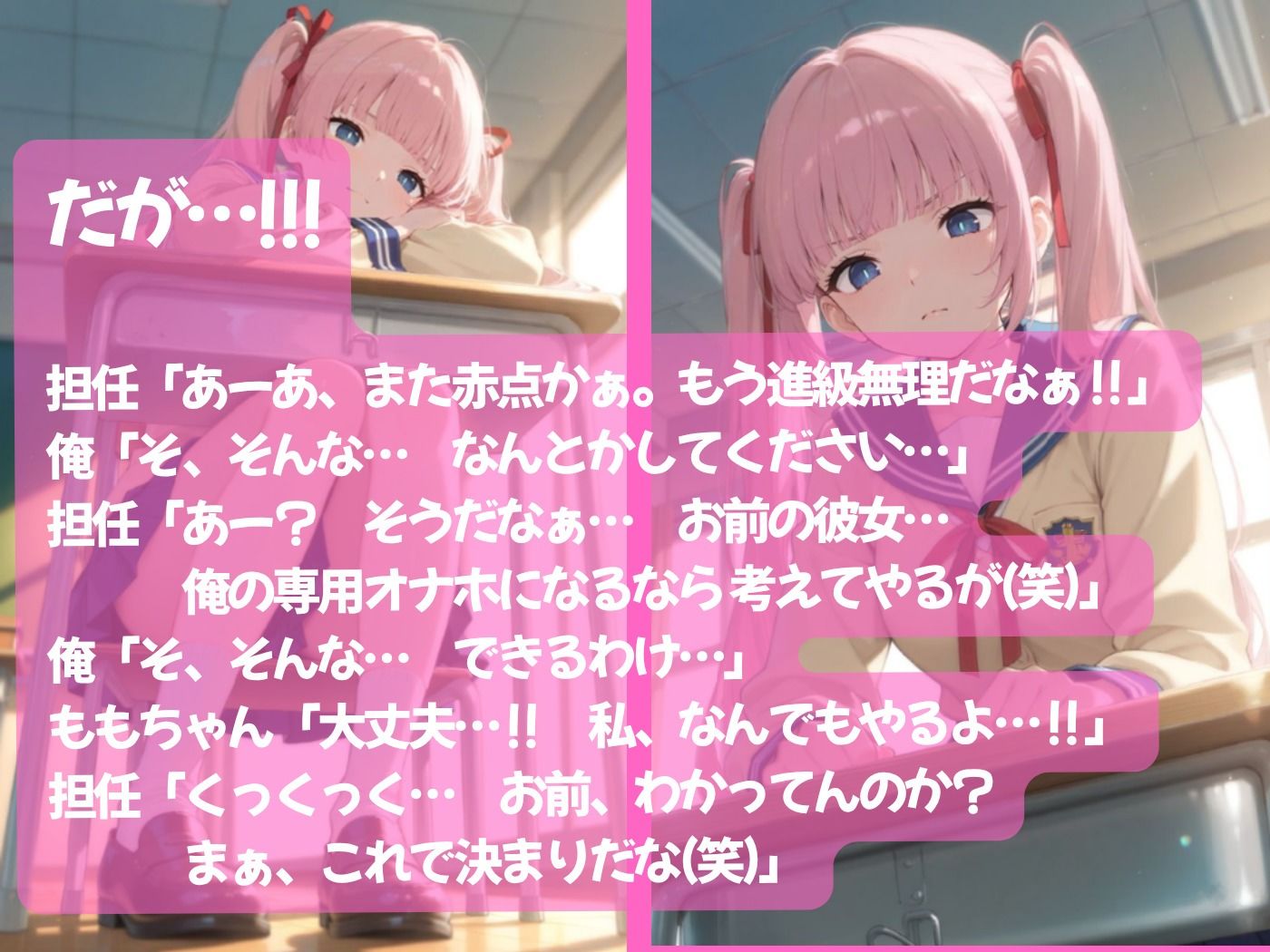 純粋無垢な俺の彼女が担任教師のオナホになった件 サンプル画像3